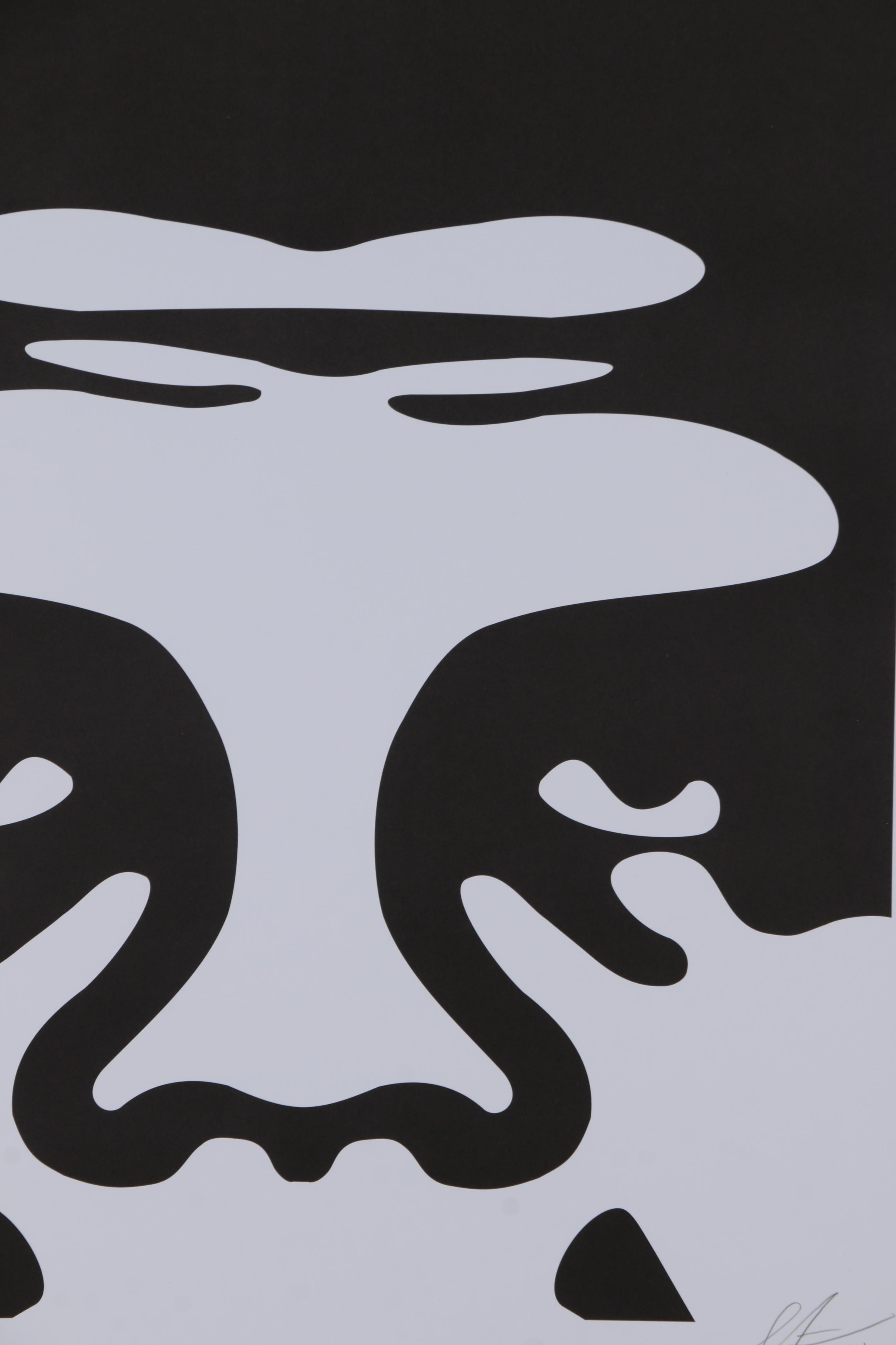 Shepard Fairey Offset Print "OBEY 3-Face (White)"