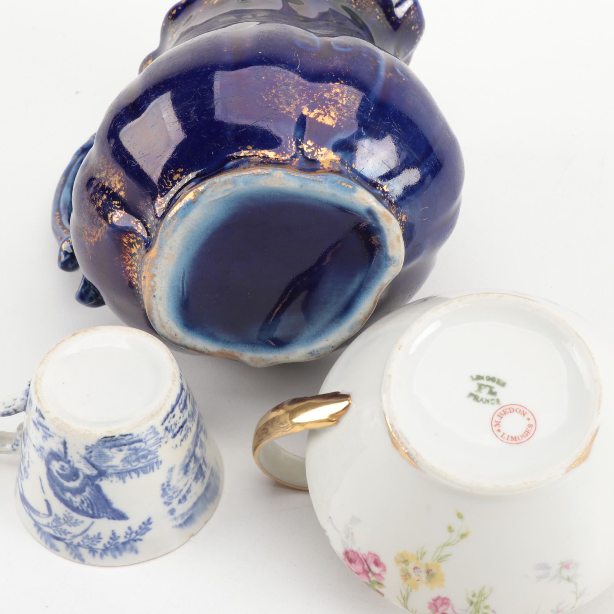 European Floral Dinnerware and Serving Pieces Including Limoges