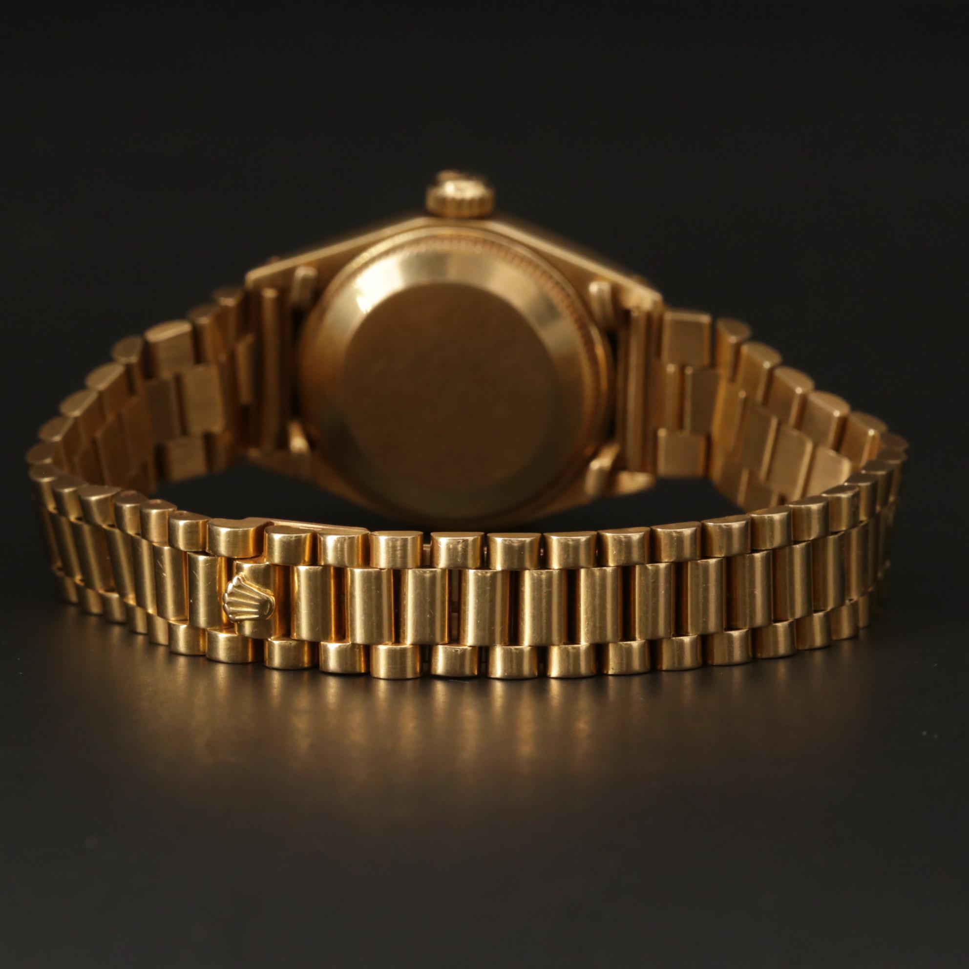 Vintage Rolex Datejust President 6917 18K Gold Automatic Watch, 1975