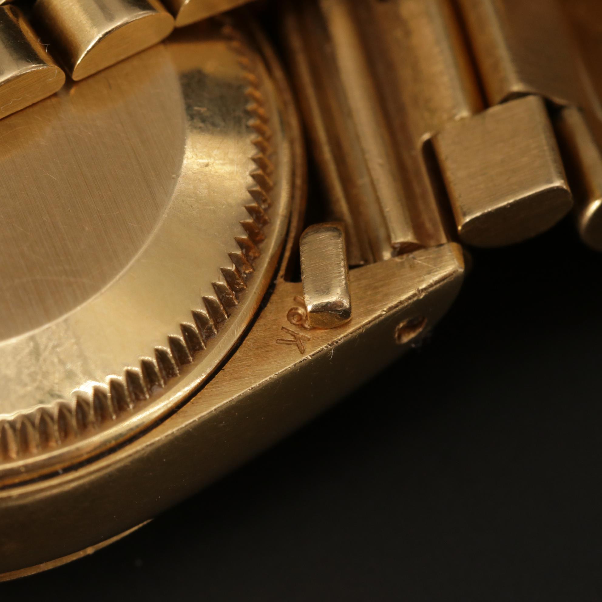 Vintage Rolex Datejust President 6917 18K Gold Automatic Watch, 1975