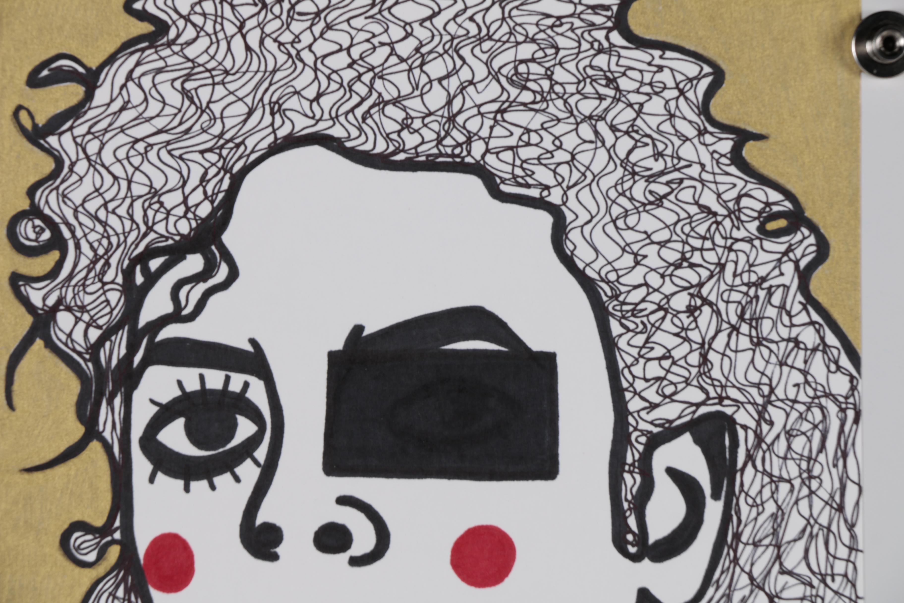 HiKari Ink and Acrylic Painting "Michael Jackson"