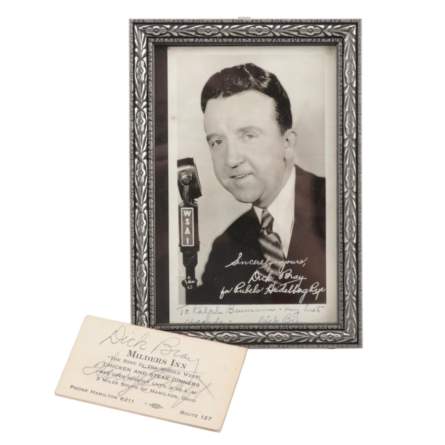 Dick Bray, Harry Craft and Ival Goodman Signed Items, circa 1940.
