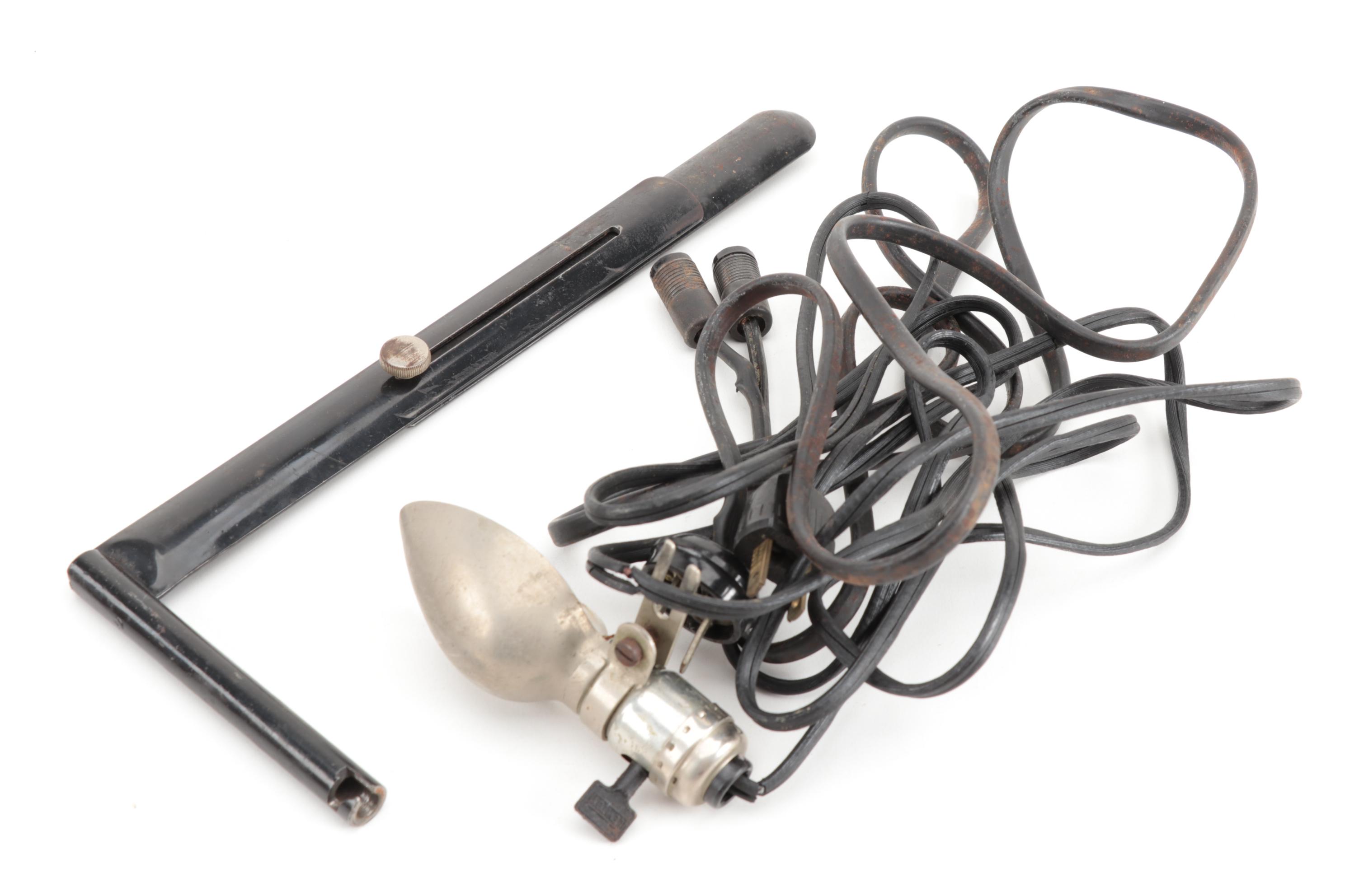 Singer Portable Electric Sewing Machine With Bentwood Case, Model 24, 1922