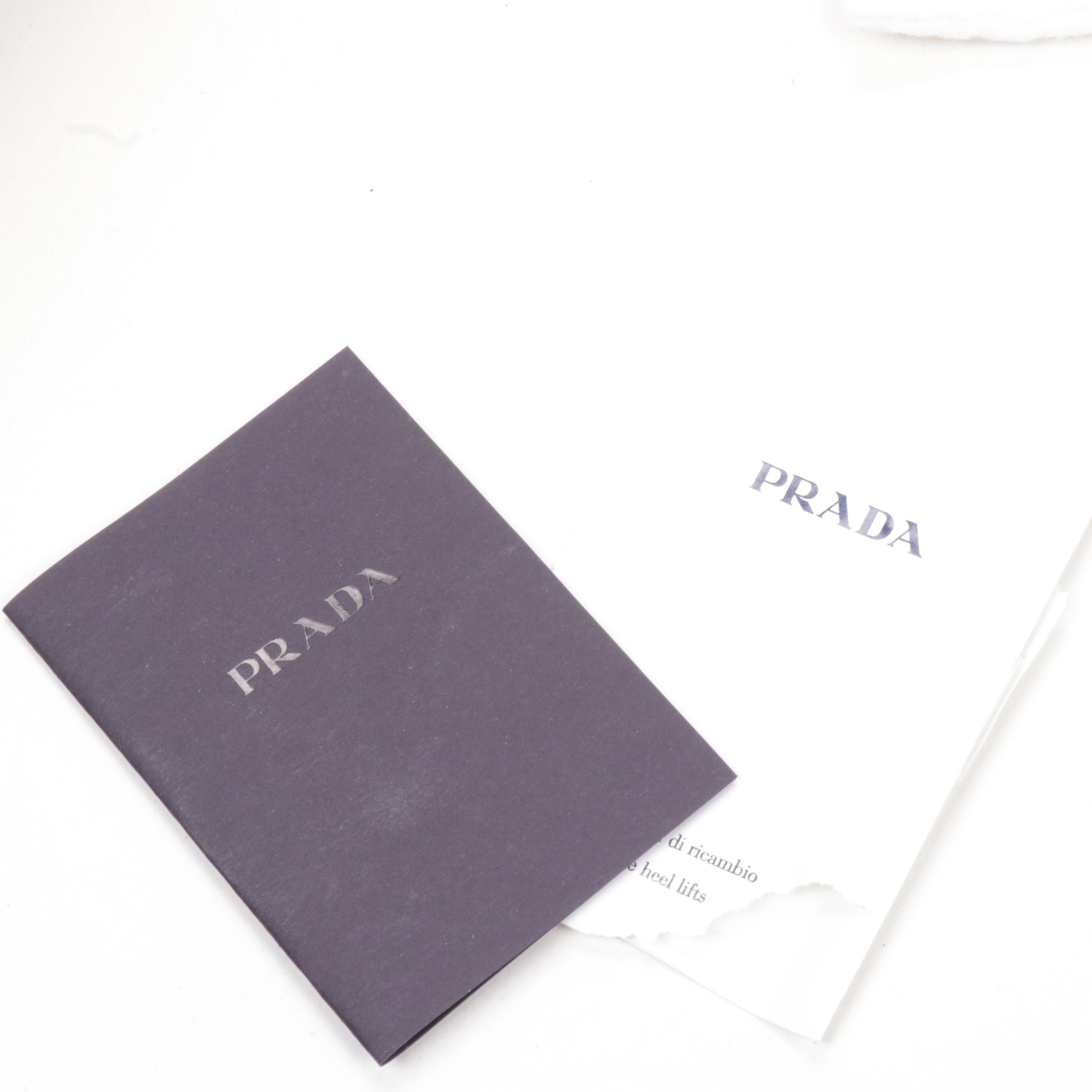 Prada Ribes Suede Leather Calzature Donna Camoscio Pumps