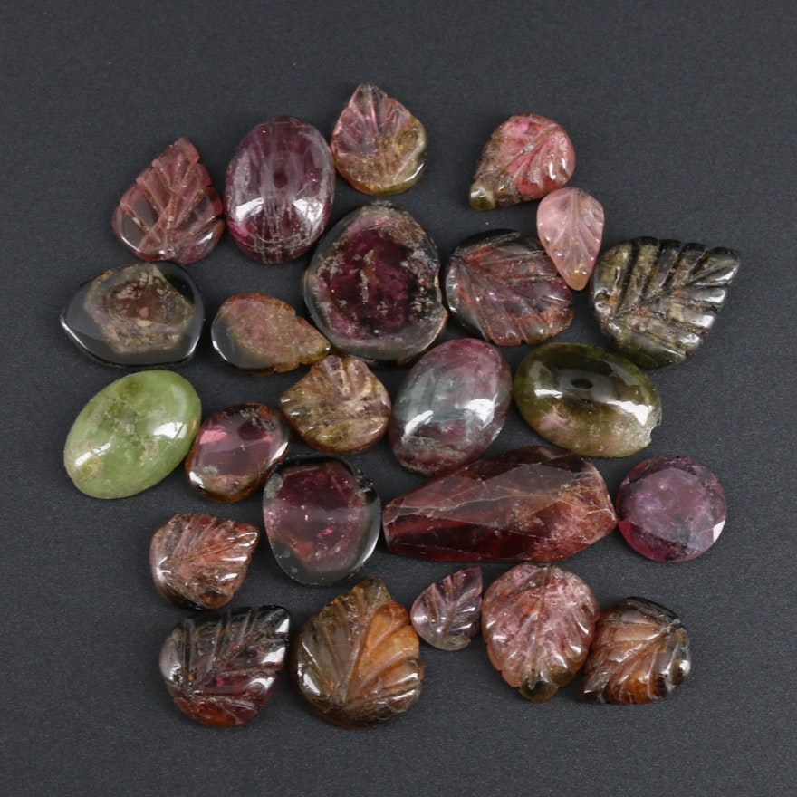 Loose 101.40 CTW Tourmaline Gemstones