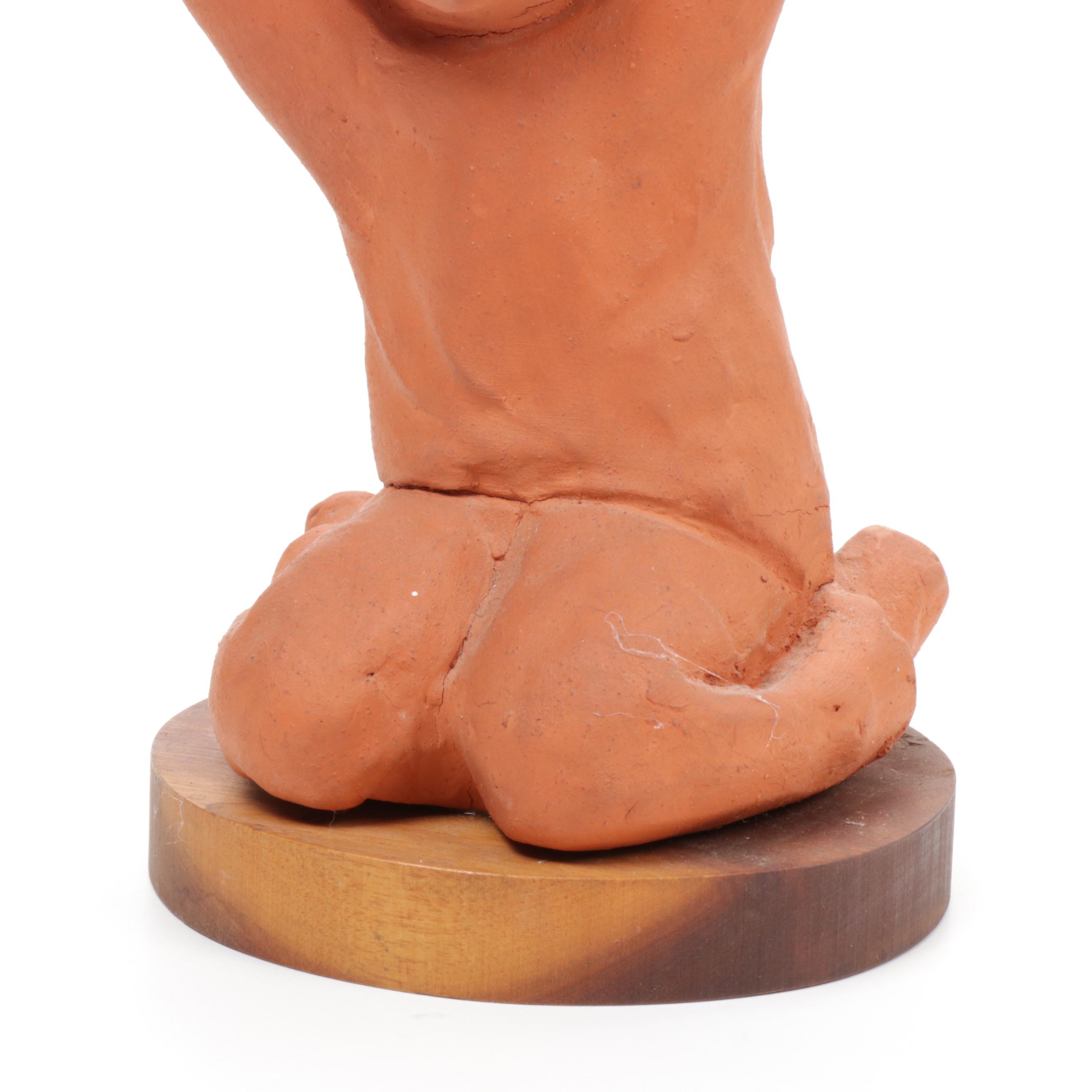 Anne Entis Terracotta Child Sculpture