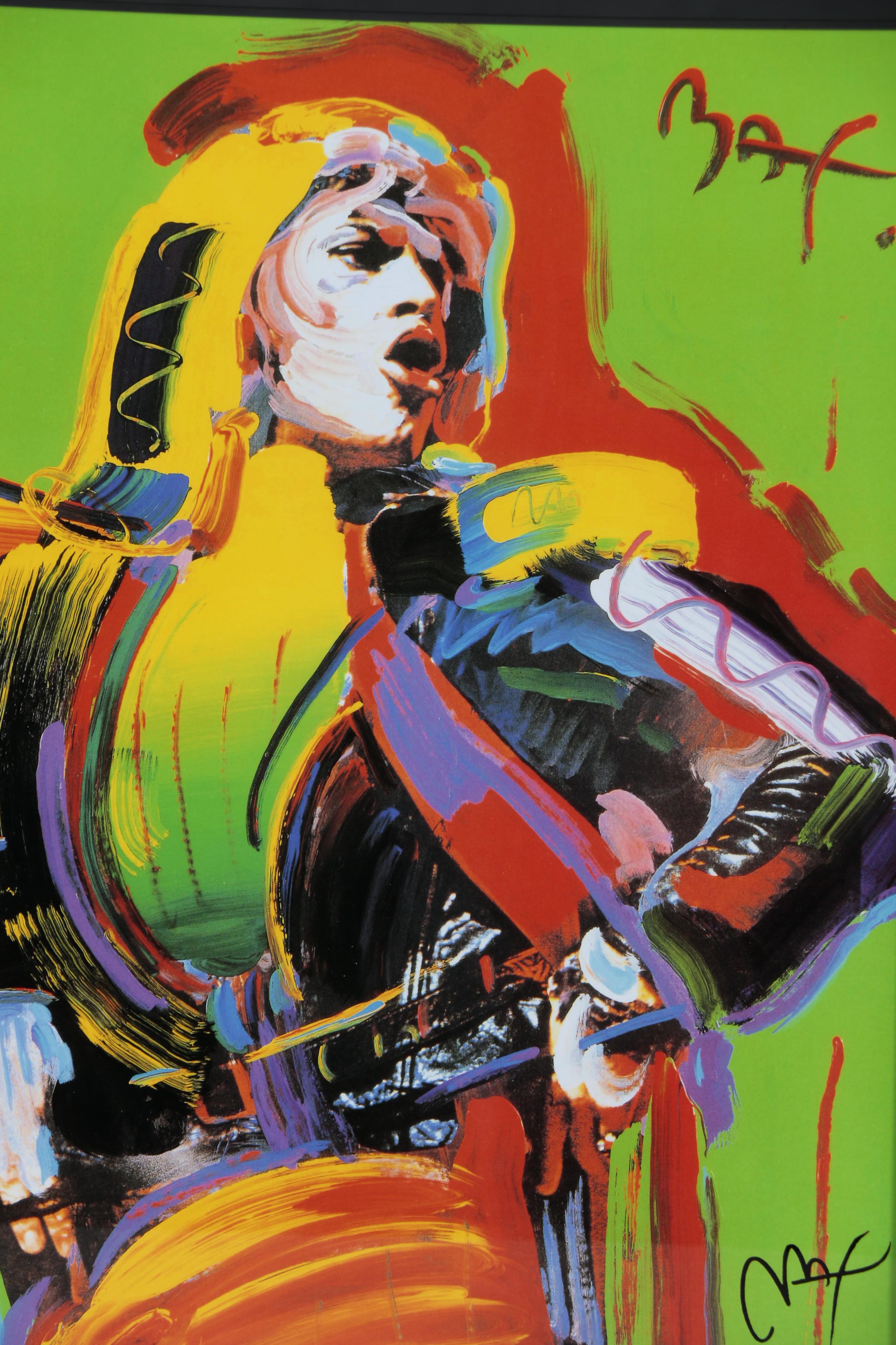 Peter Max Giclée "Mick Jagger"