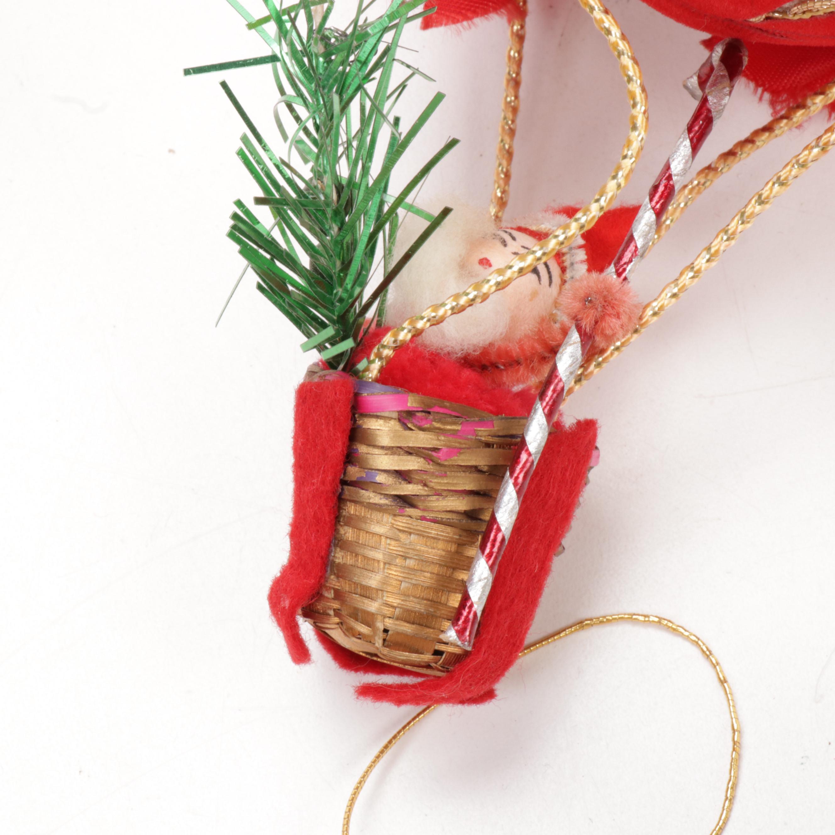 Handmade Victorian Style Beaded and Embellished Ornaments, Mid to Late 20th C.