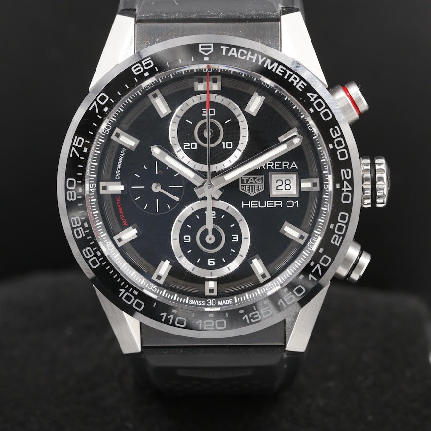 TAG Heuer Carrera Stainless Steel Automatic Chronograph Wristwatch