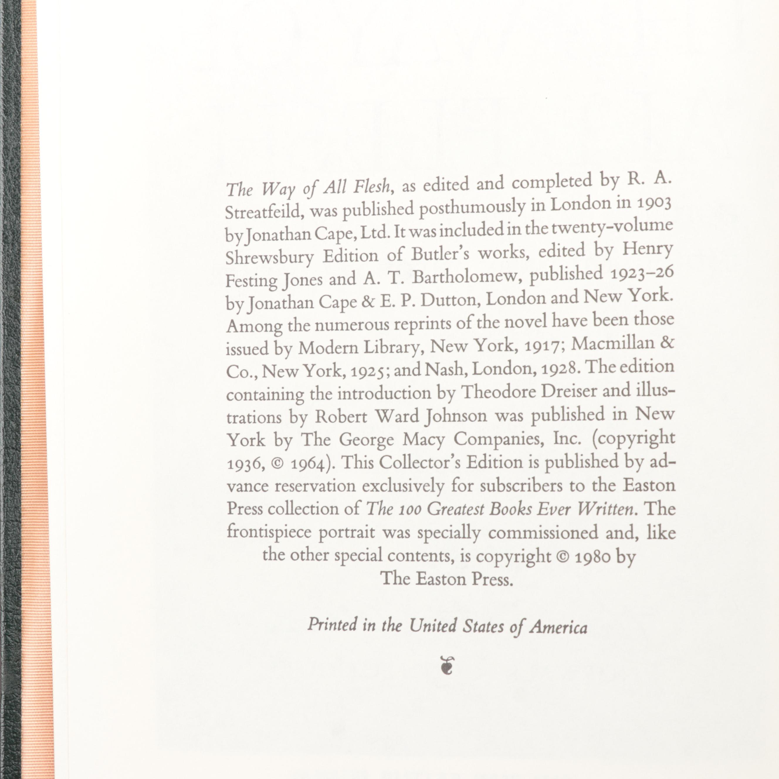 Easton Press Leather Bound Series "The 100 Greatest Books Ever Written"