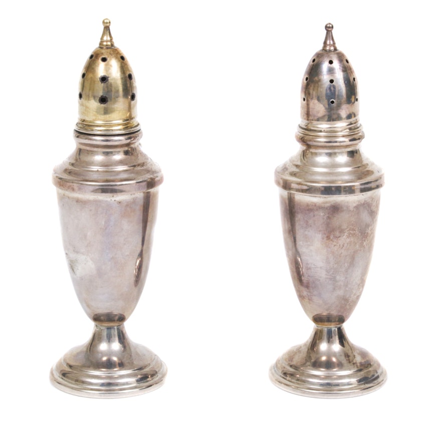 Towle Sterling Silver Salt and Pepper Shakers, Mid-20th Century