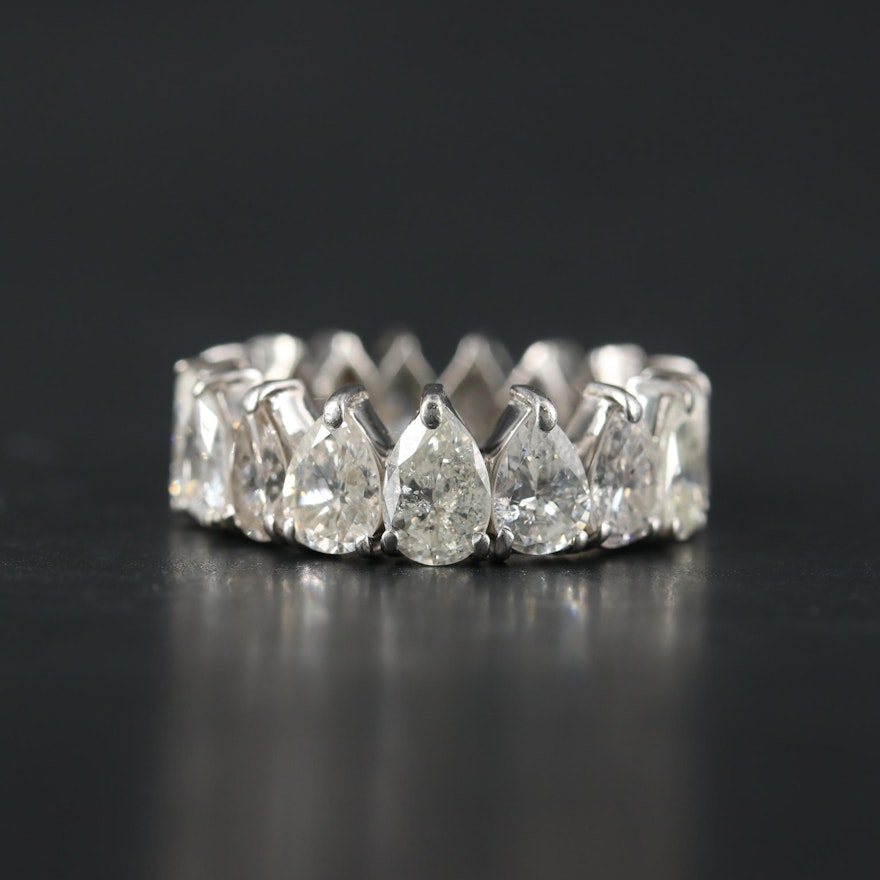 18K White Gold 5.03 CTW Diamond Eternity Band