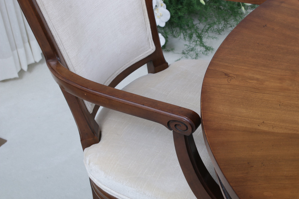 Kindel Furniture Walnut "Bleuclair" Dining Table and Chairs, 1972