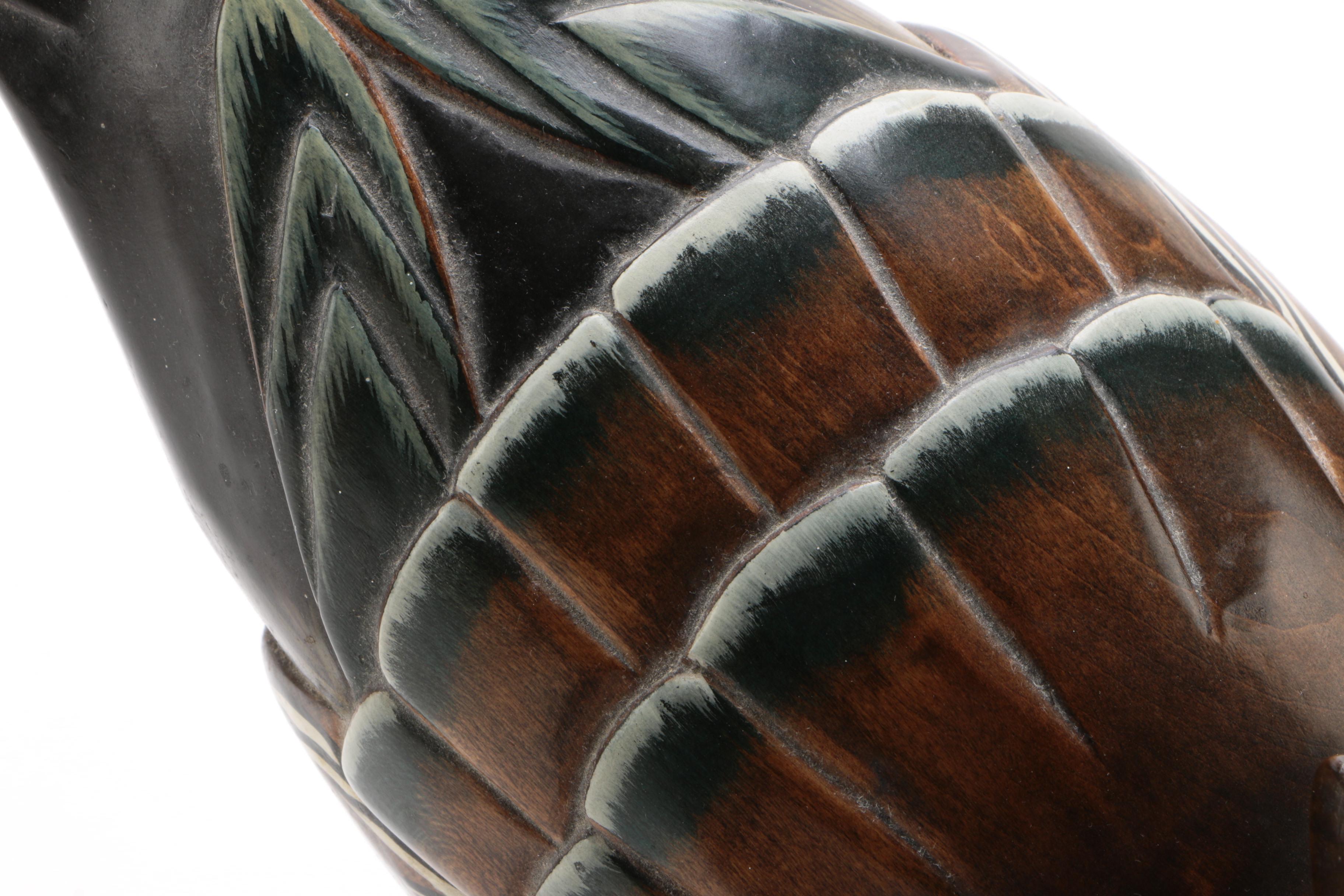 Paul Lambrecht Wooden Decoy "Wood Duck Drake," 1981