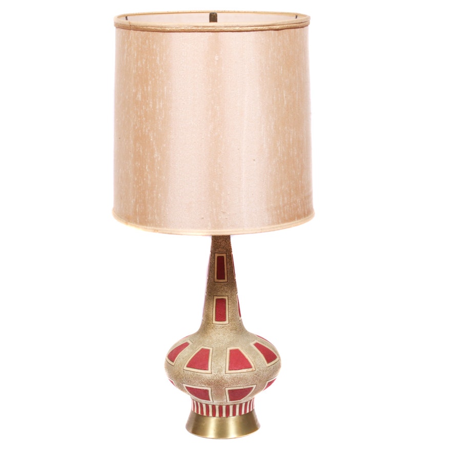 Quartite Creative Corp. Mid Century Modern Ceramic Table Lamp, 1959