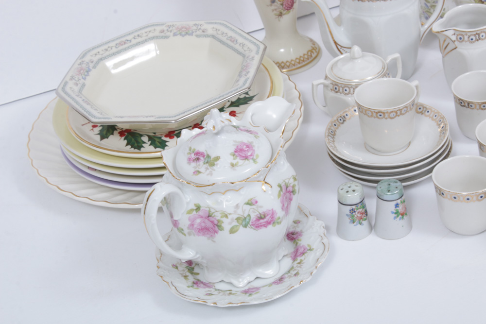 Lenox, Haviland and Other Porcelain Teacups, Serveware and Table Accessories