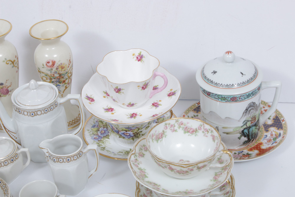 Lenox, Haviland and Other Porcelain Teacups, Serveware and Table Accessories