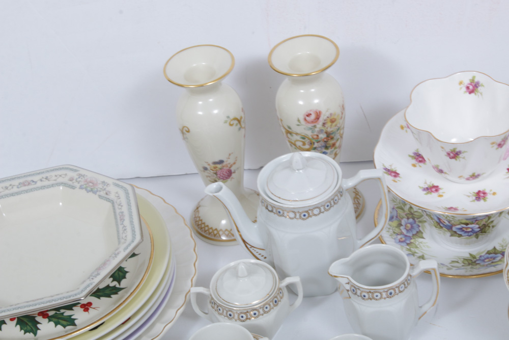 Lenox, Haviland and Other Porcelain Teacups, Serveware and Table Accessories