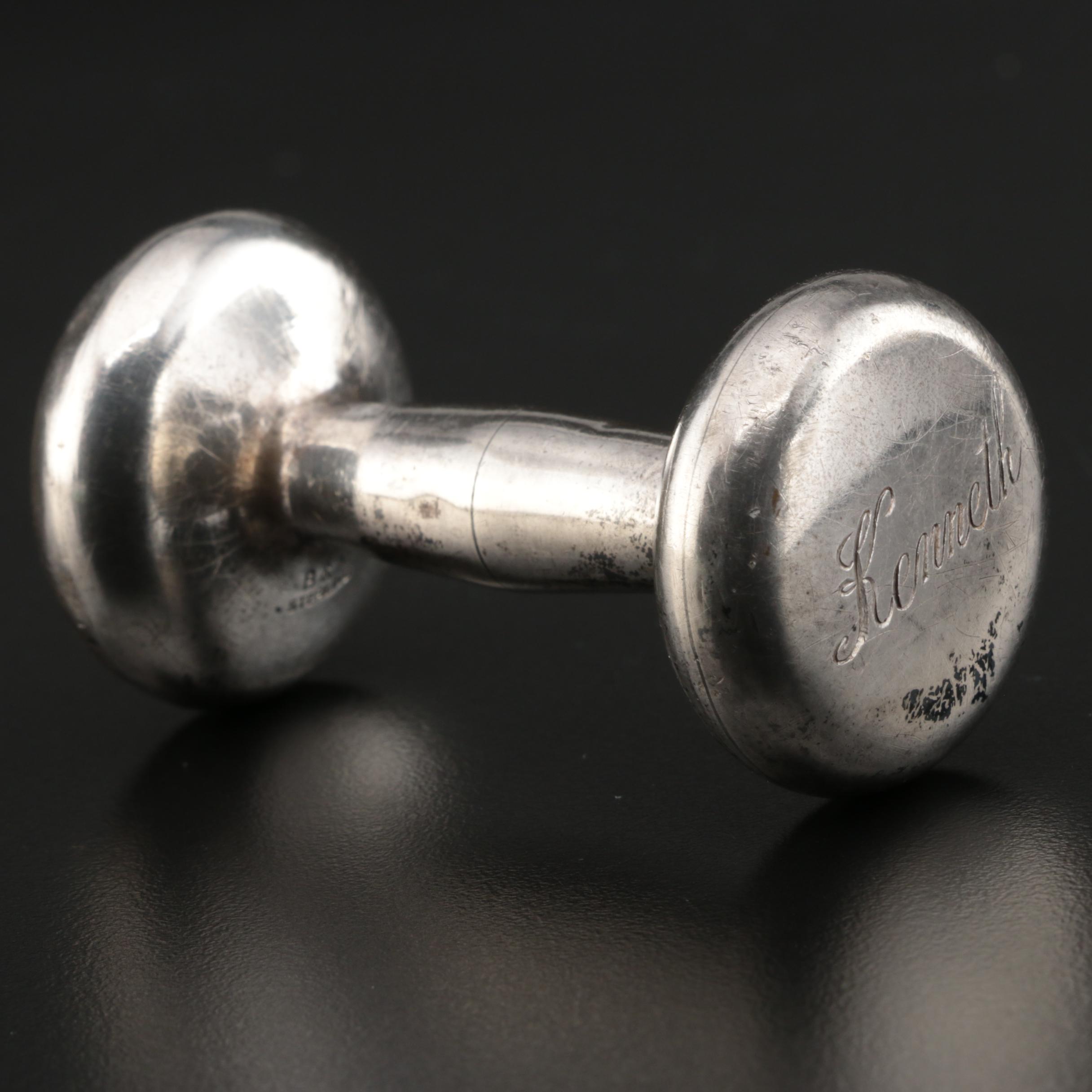 Baldwin & Miller Sterling Silver Baby Rattle