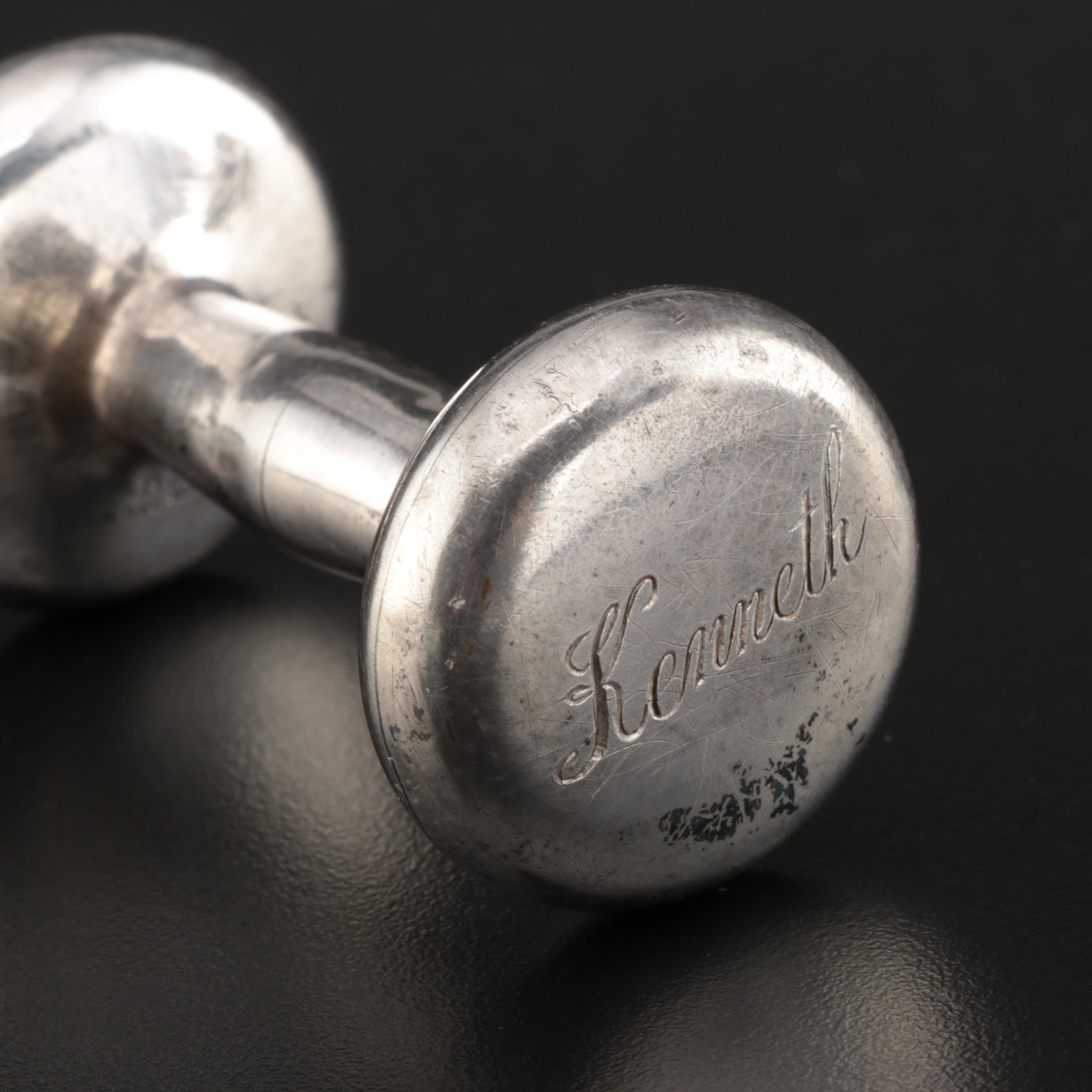 Baldwin & Miller Sterling Silver Baby Rattle