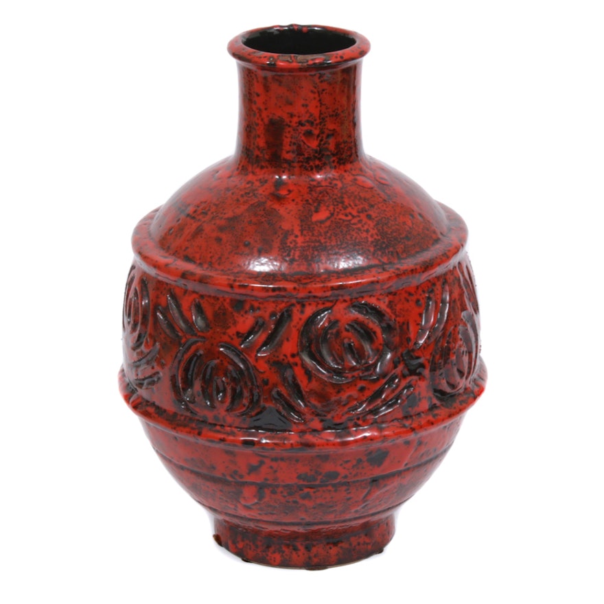 Italian Earthenware Vase, Mid to Late 20th Century