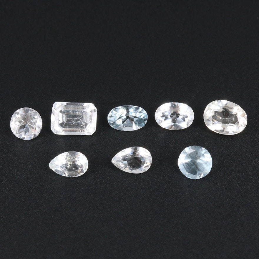 Loose 4.48 CTW Aquamarine and Blue Topaz Gemstones