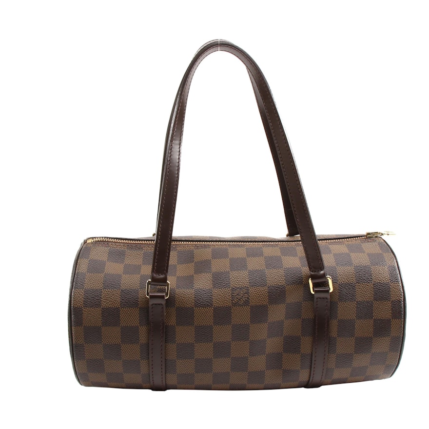 Louis Vuitton Papillon 30 in Damier Ebene Coated Canvas and Leather