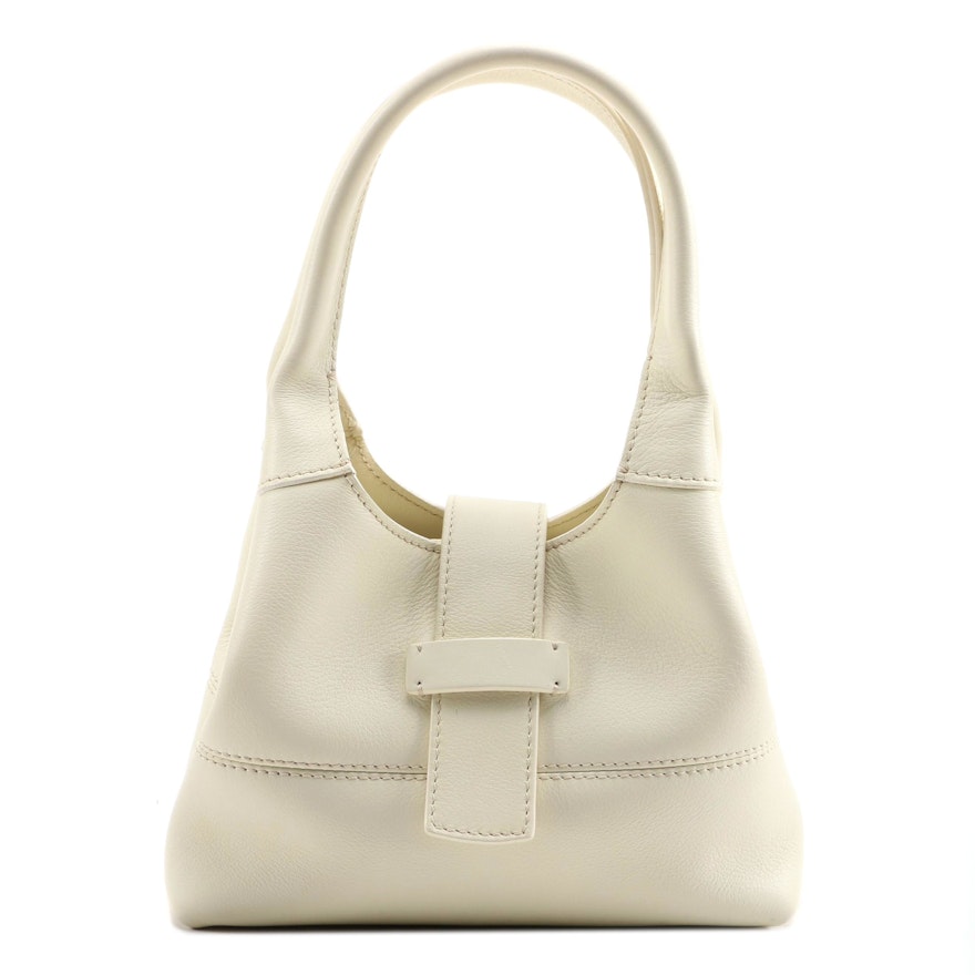 Loro Piana Cream Leather Mini Donna Bag