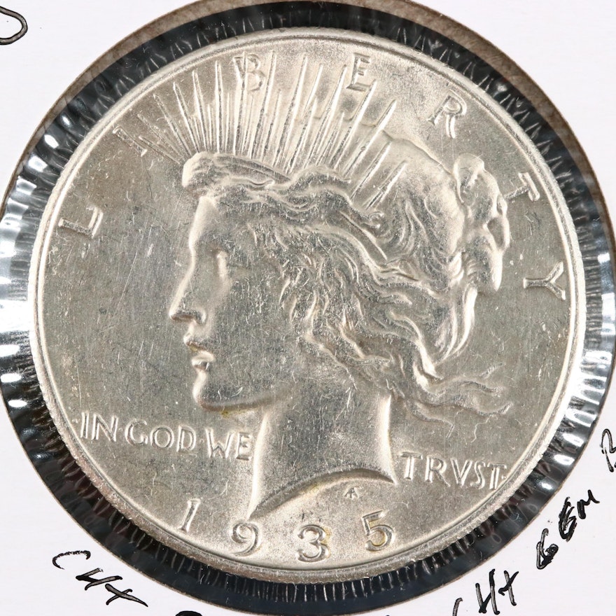 1935-S Silver Peace Dollar