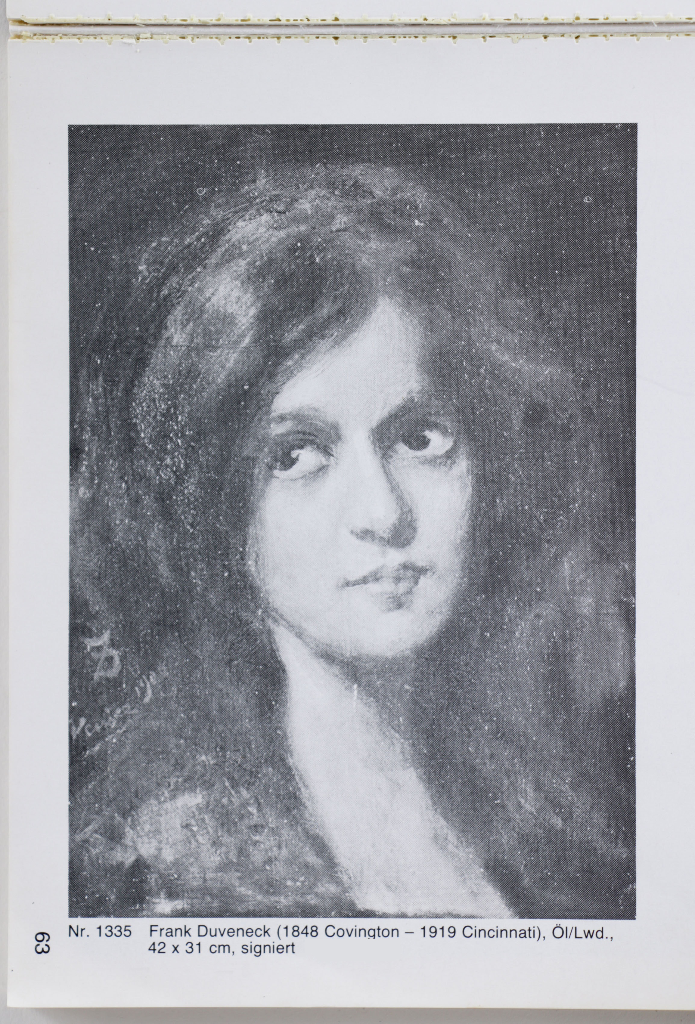 Exceptional Frank Duveneck Oil Portrait of a Young Woman, Circa 1905