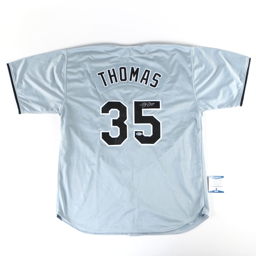 Frank Thomas Signed Chicago White Sox Replica Jersey  COA