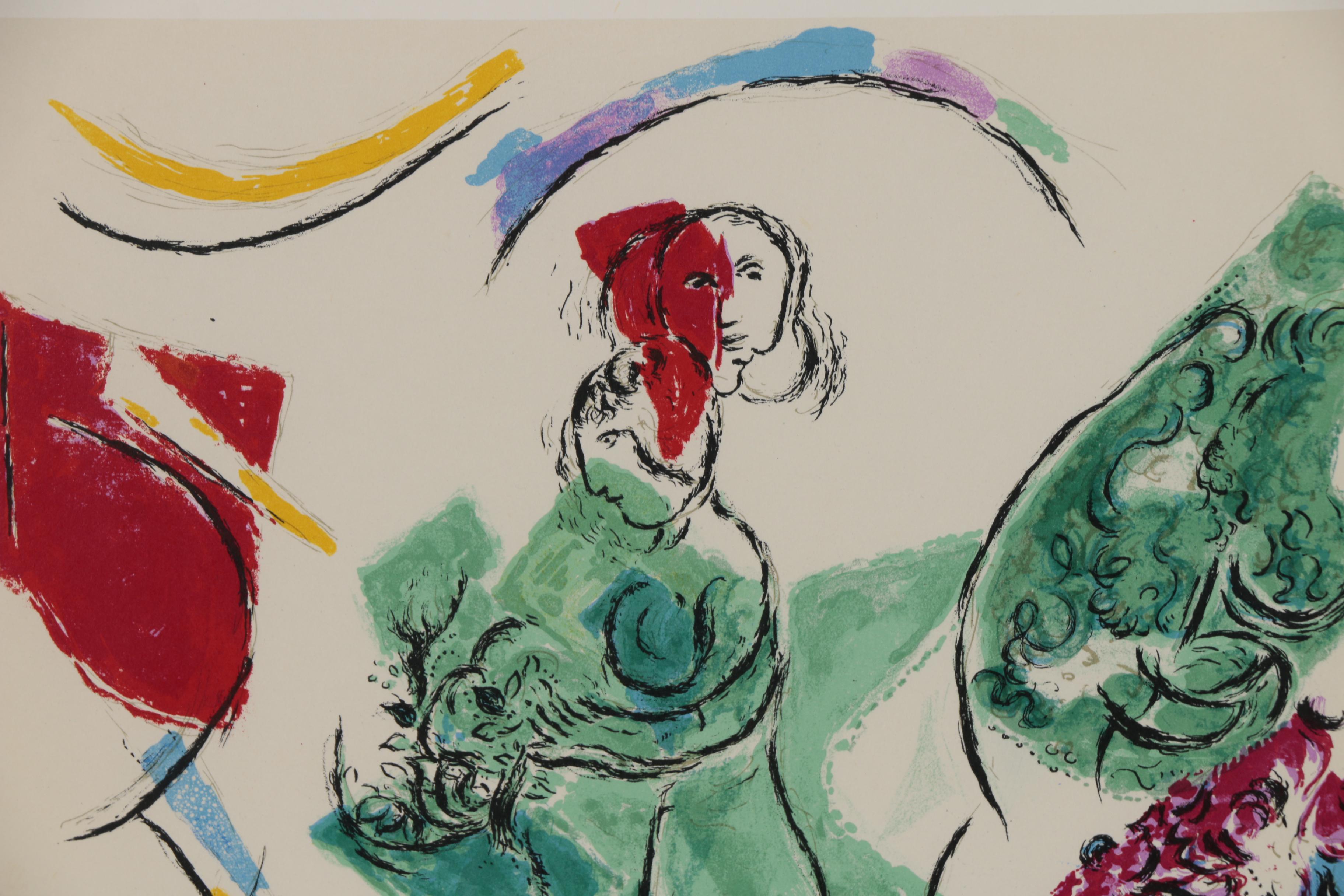 Marc Chagall Color Lithograph for Derrière le Miroir, No. 148, 1964