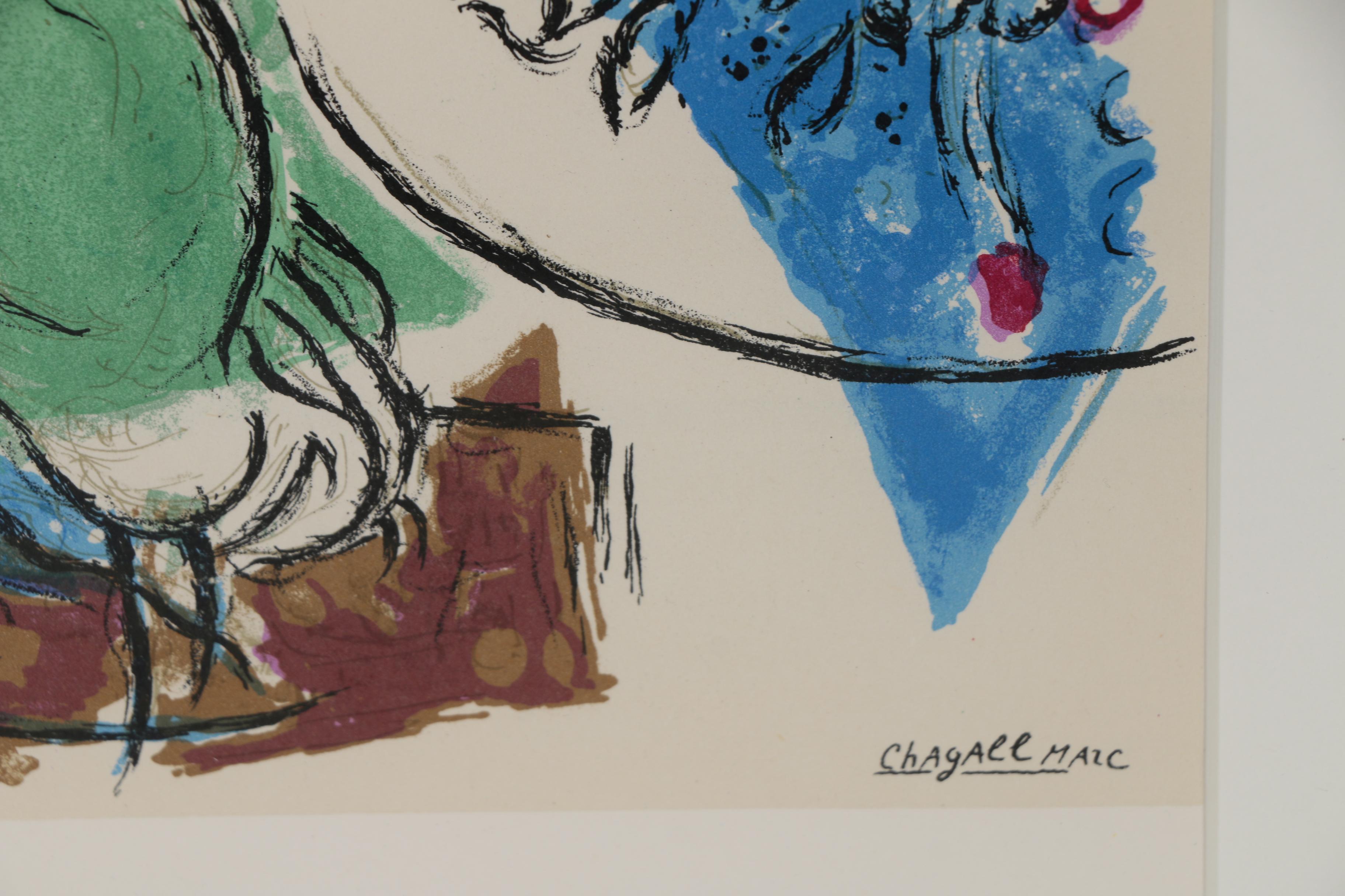 Marc Chagall Color Lithograph for Derrière le Miroir, No. 148, 1964