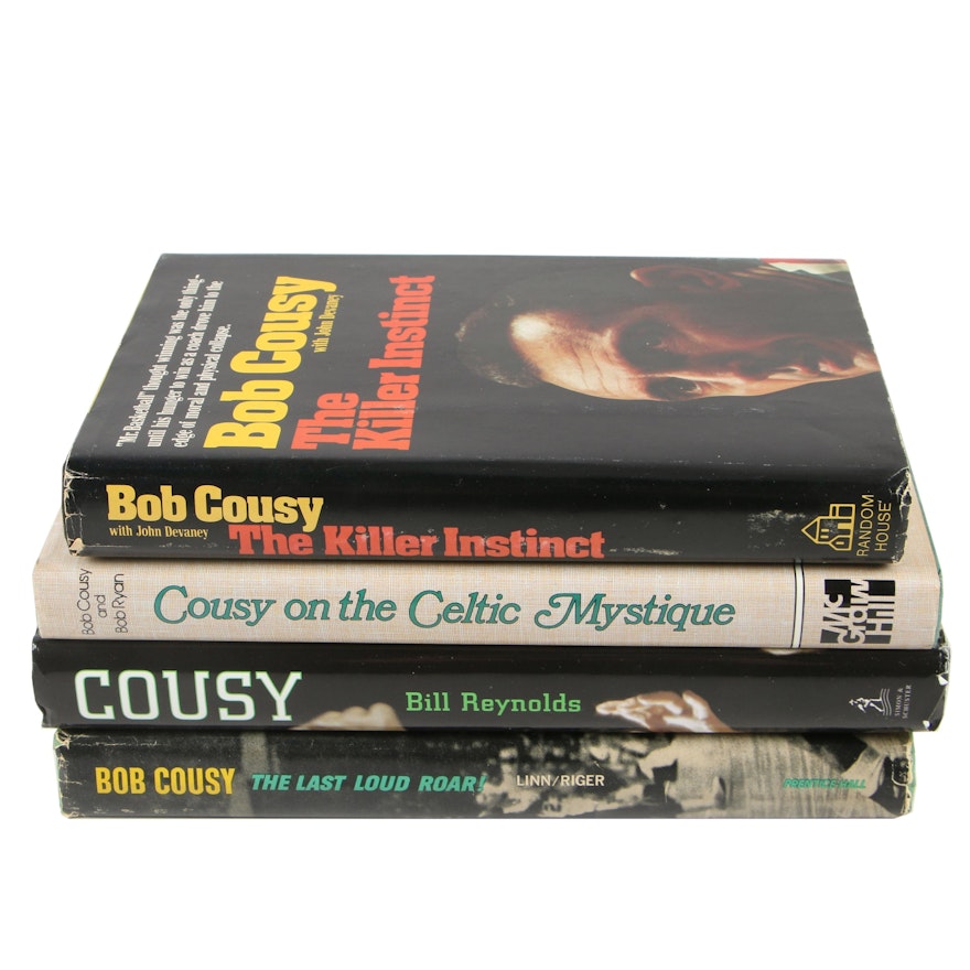 First Edition "Cousy: His Life, Career" by Reynolds with Additional Cousy Books