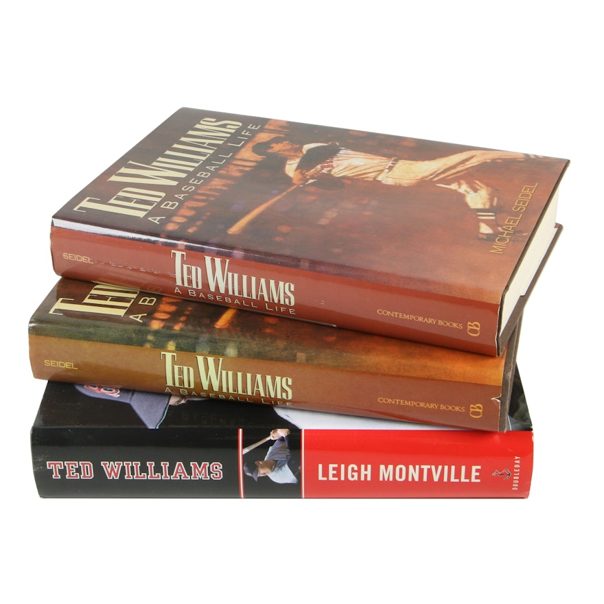 Biographies of Ted Williams featuring First Editions