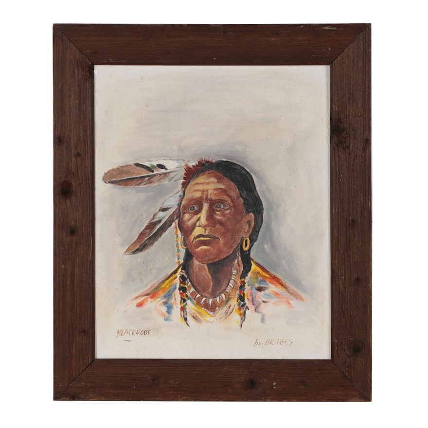 Bridges Oil Painting "Blackfoot"