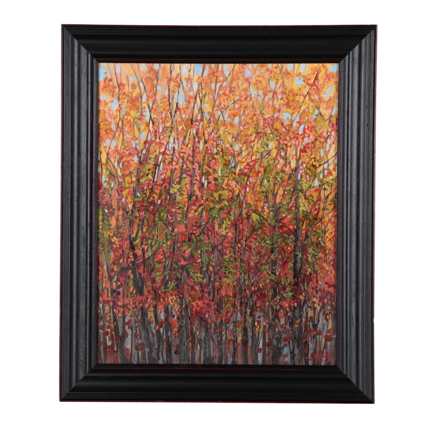 Monica Cascio Oil Painting "Organized Fall Chaos," 2019