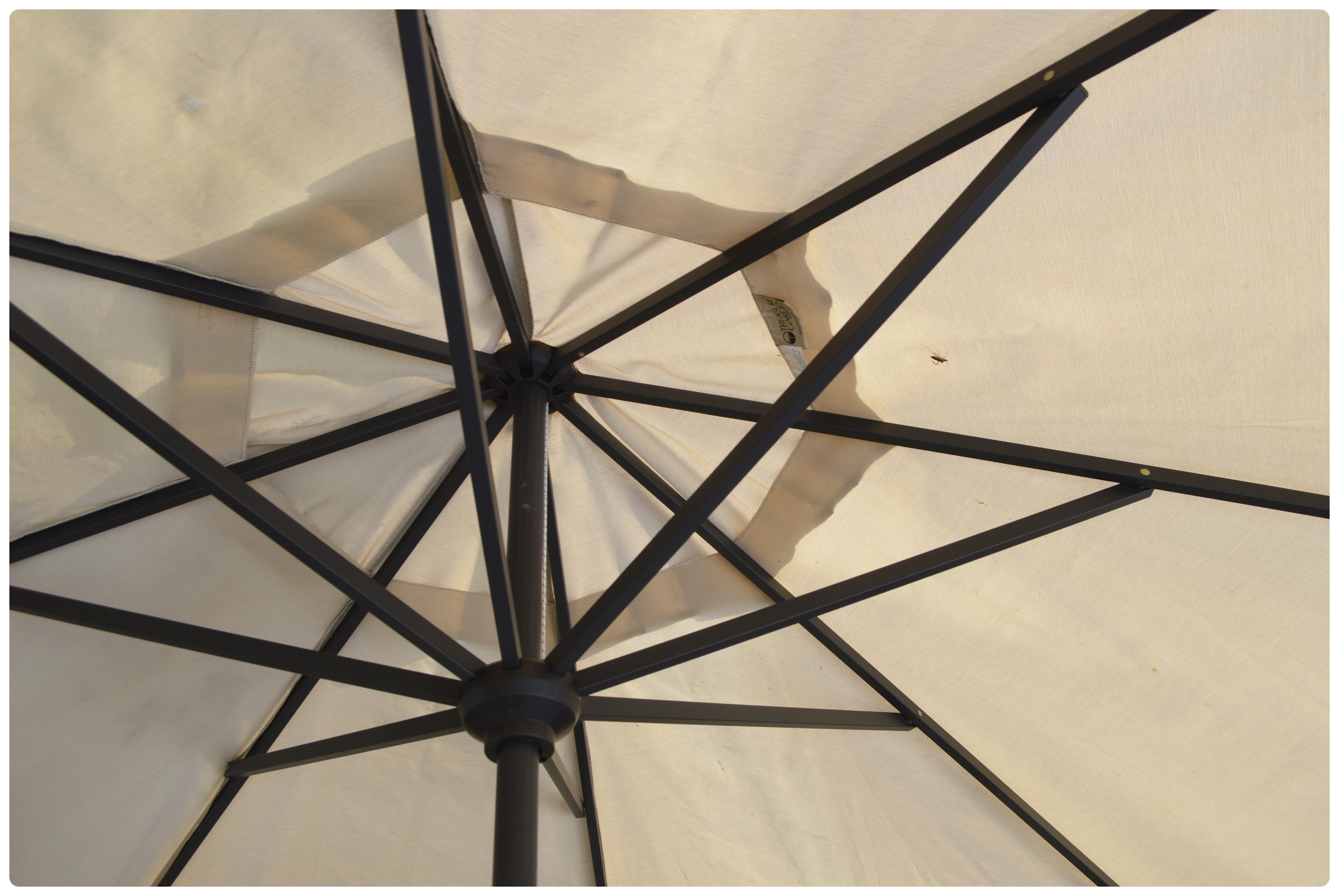 Wrought Iron Mesh Dining Table and Chairs with Umbrella, Contemporary