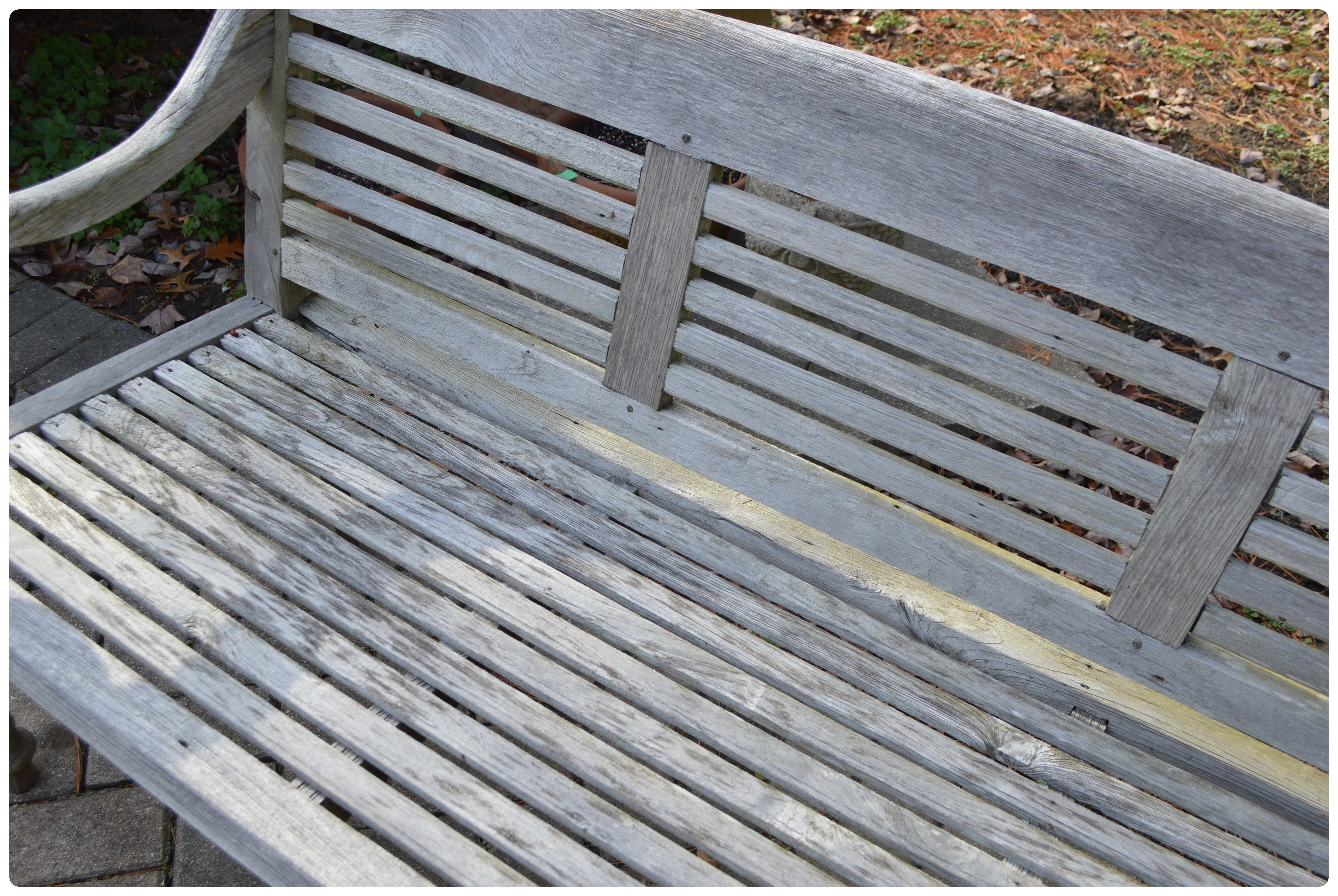 Contemporary Teak Patio Bench