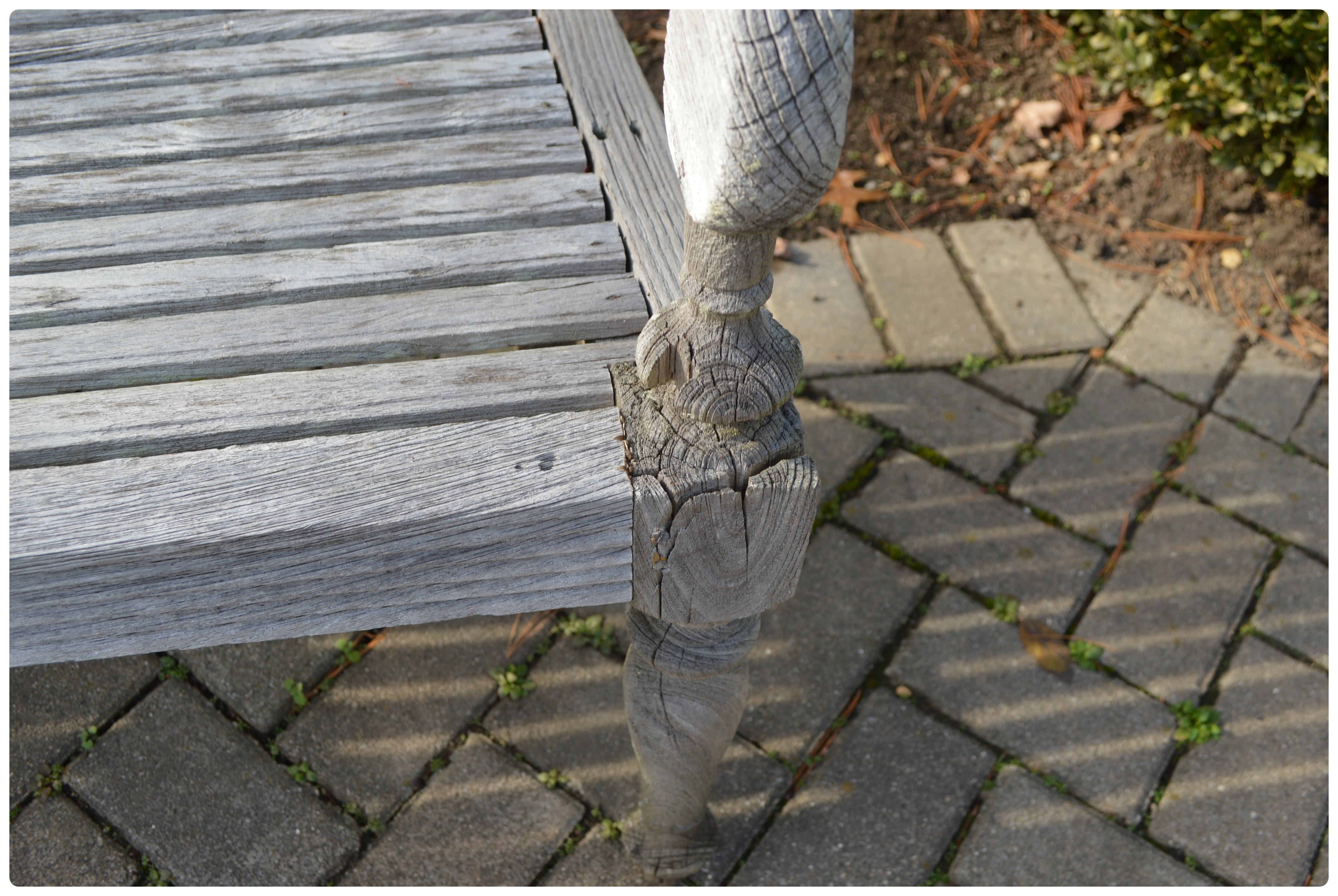 Contemporary Teak Patio Bench