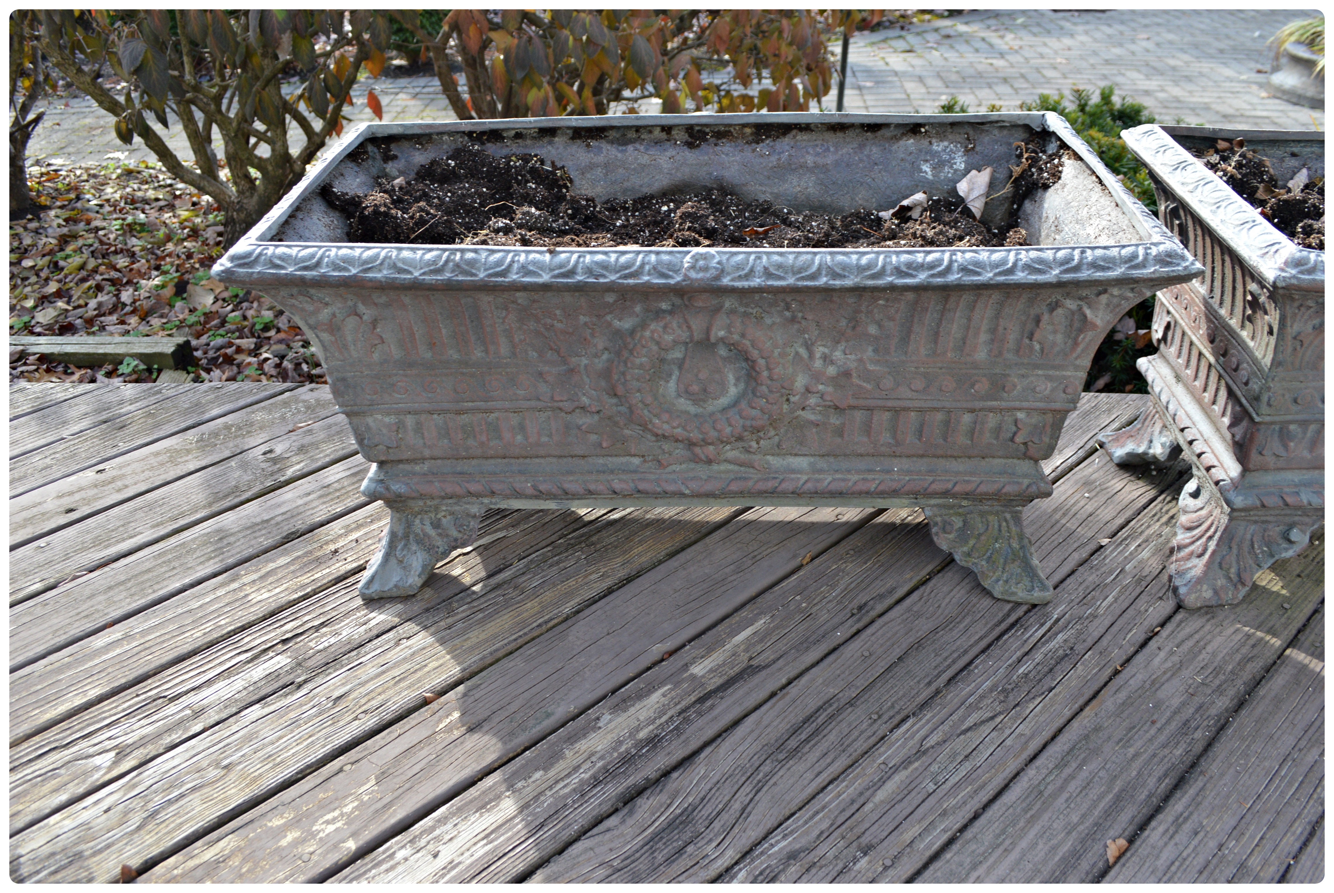 Rectangular Cast Fiberglass Planters