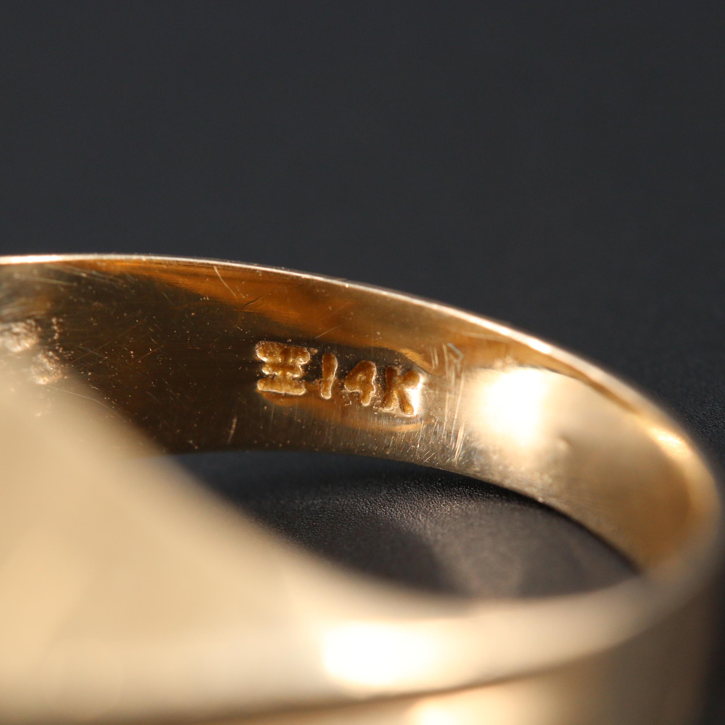 14K Yellow Gold Ring With 2001 Platinum Eagle $10 Platinum Coin