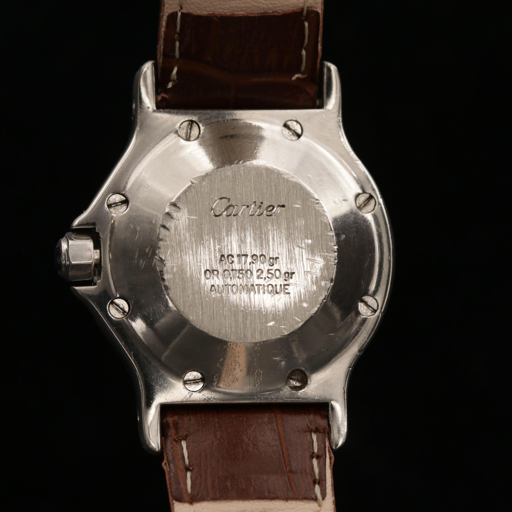 Cartier Santos Octagon 18K Gold and Stainless Steel Automatic Watch