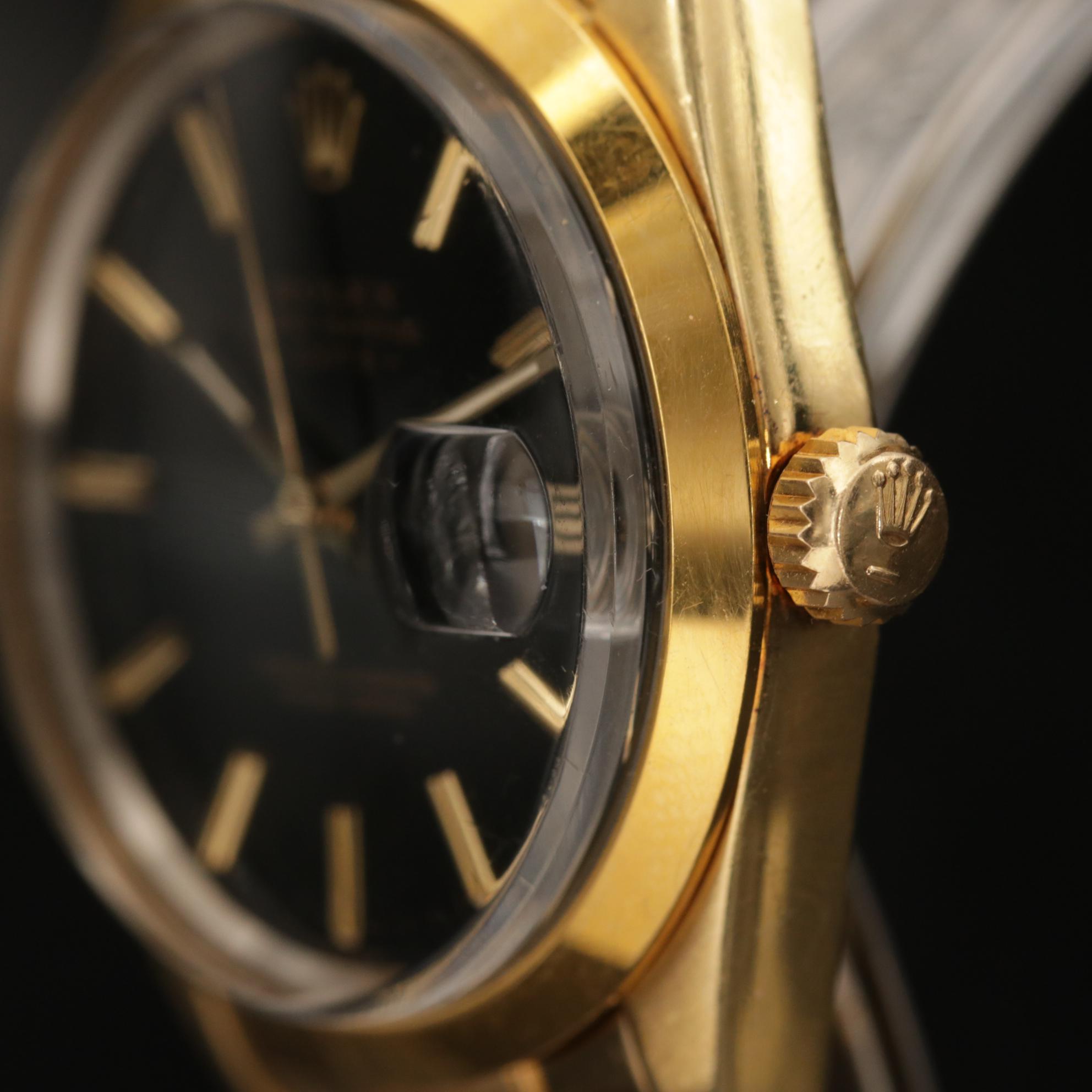 Vintage Rolex Date Shell Stainless Steel Watch, 1985