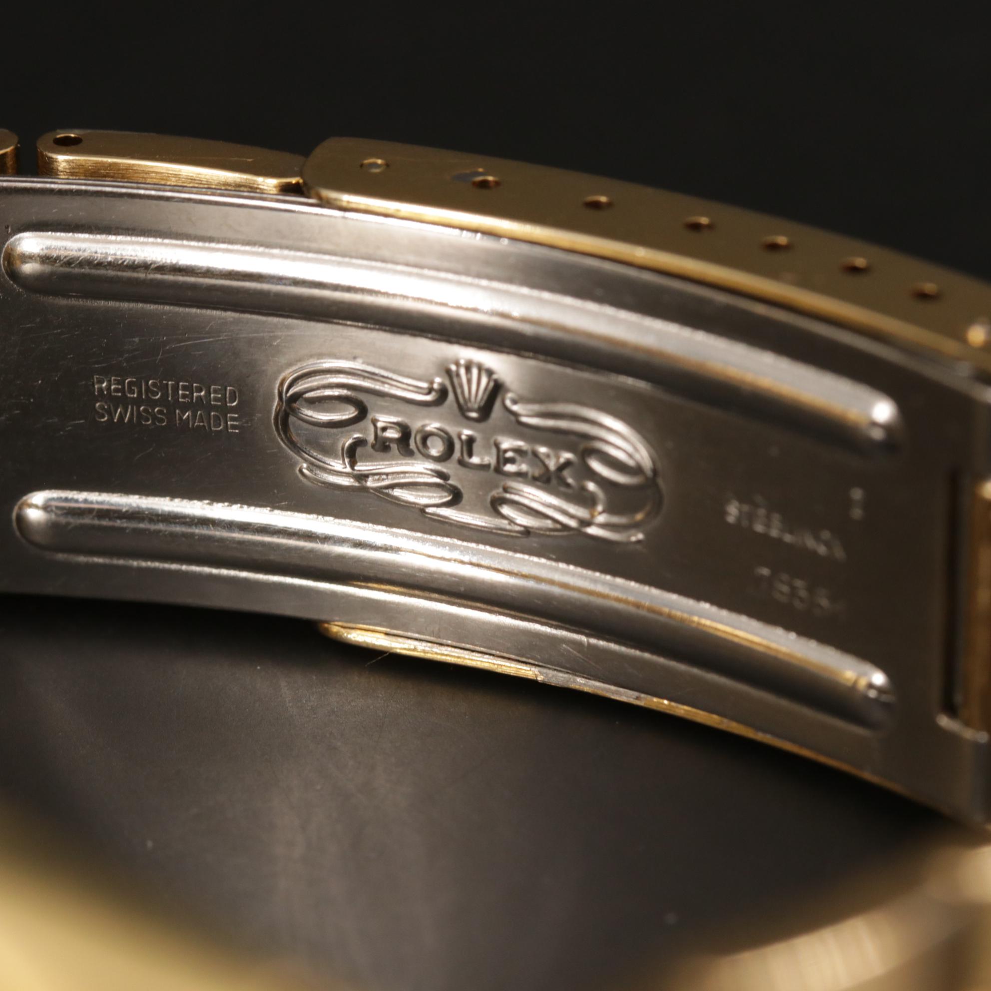 Vintage Rolex Date Shell Stainless Steel Watch, 1985