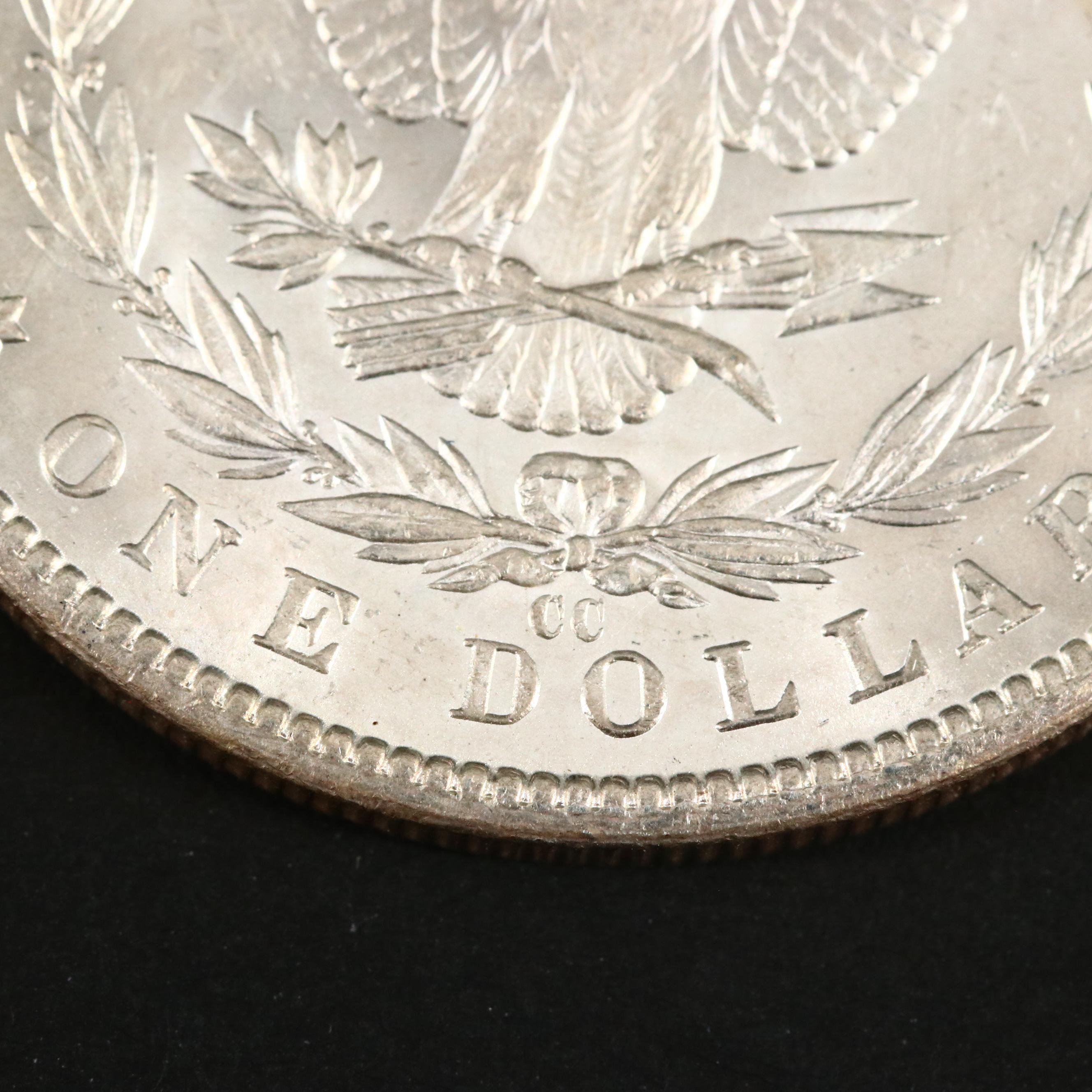 Three Uncirculated Carson City Morgan Silver Dollars