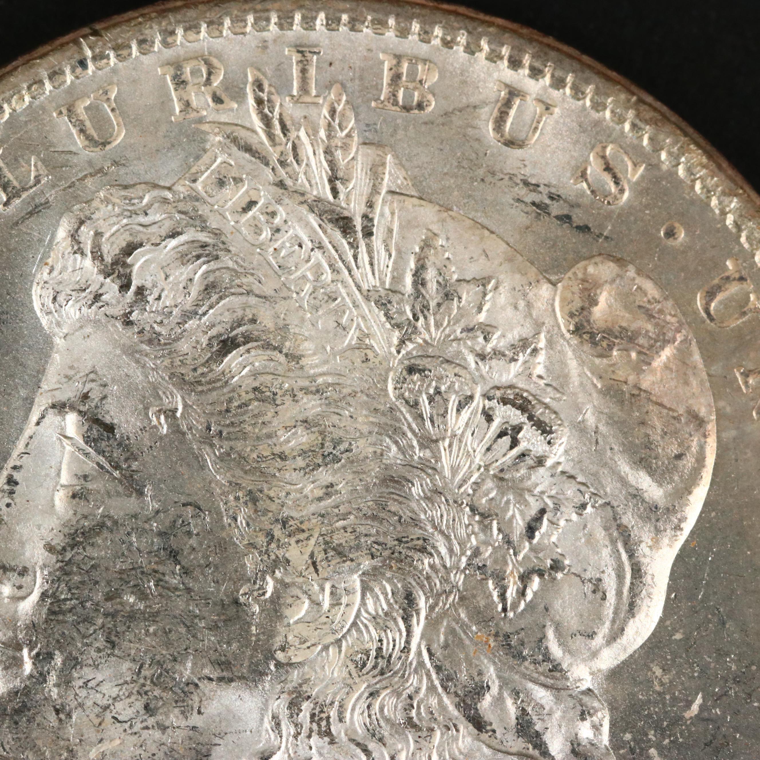 Three Uncirculated Carson City Morgan Silver Dollars