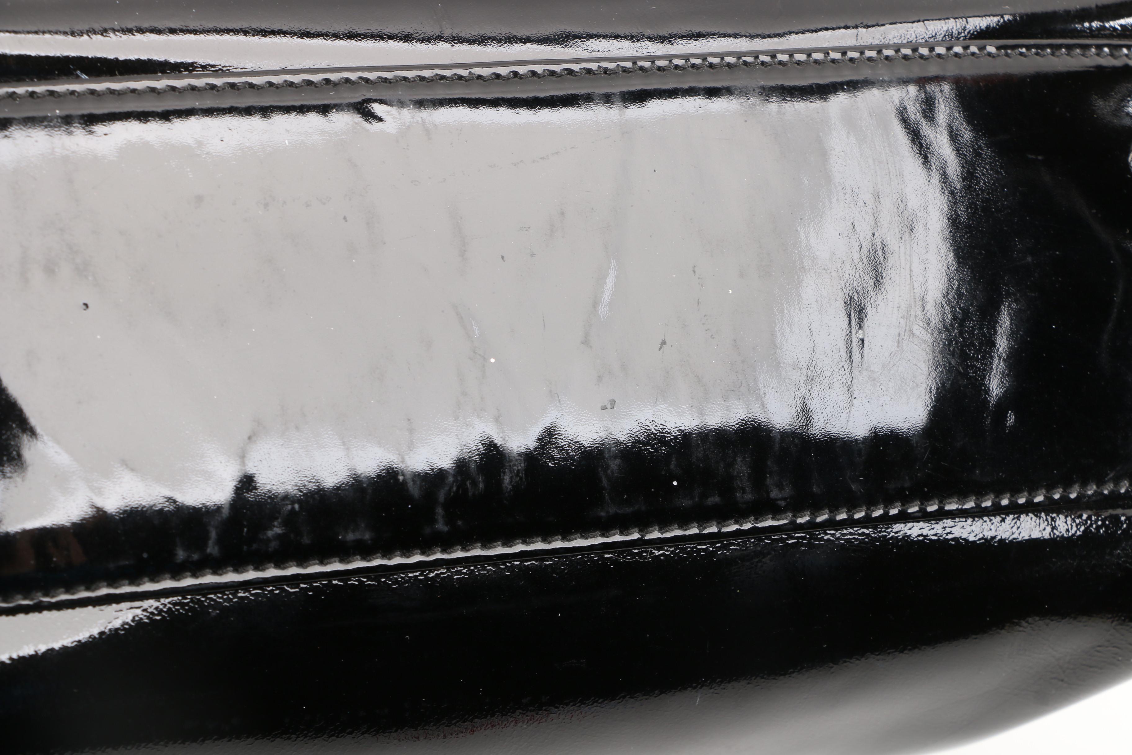 Vintage Prada Black Patent Leather Shoulder Bag