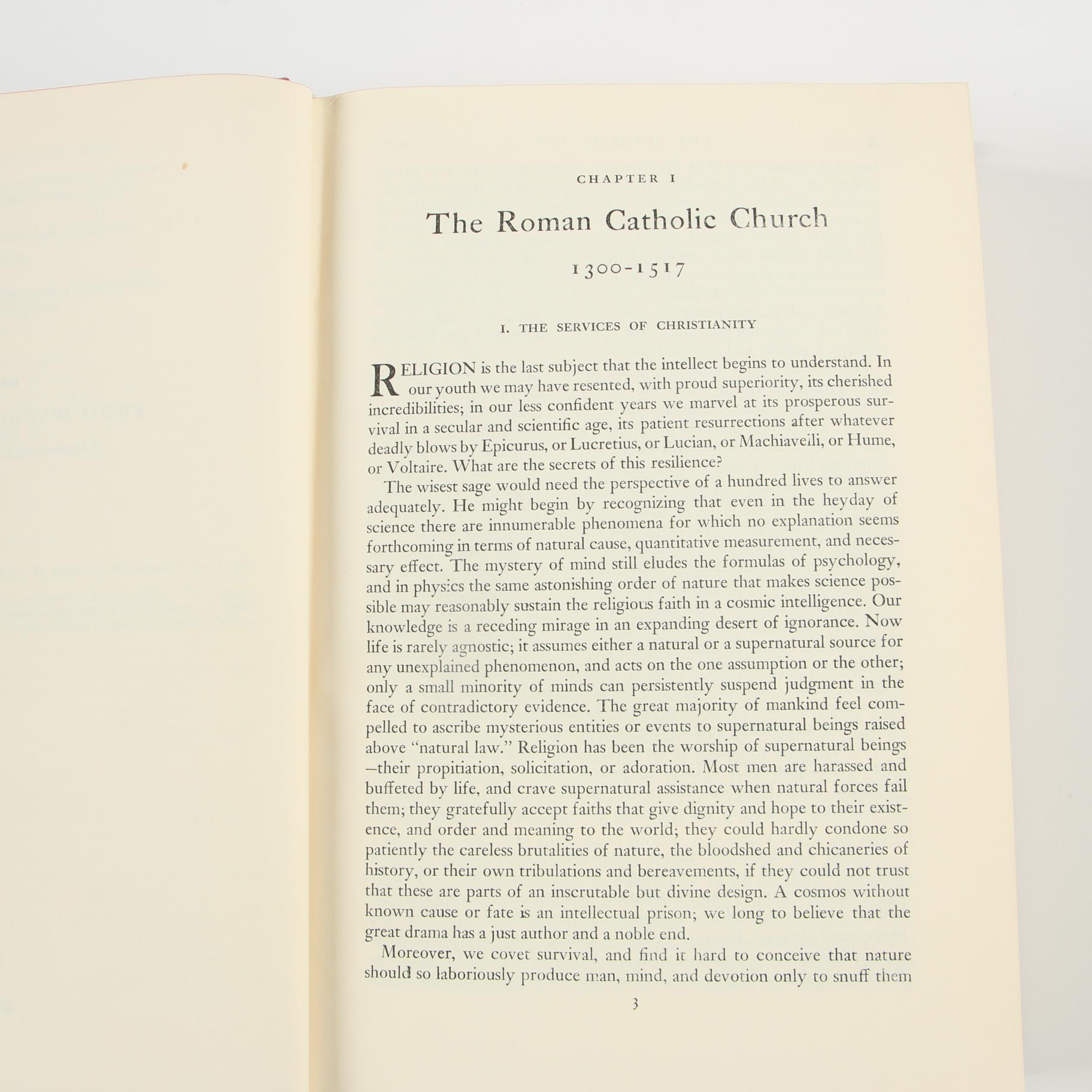 "The Story of Civilization" by Will Durant, Partial Set including First Editions