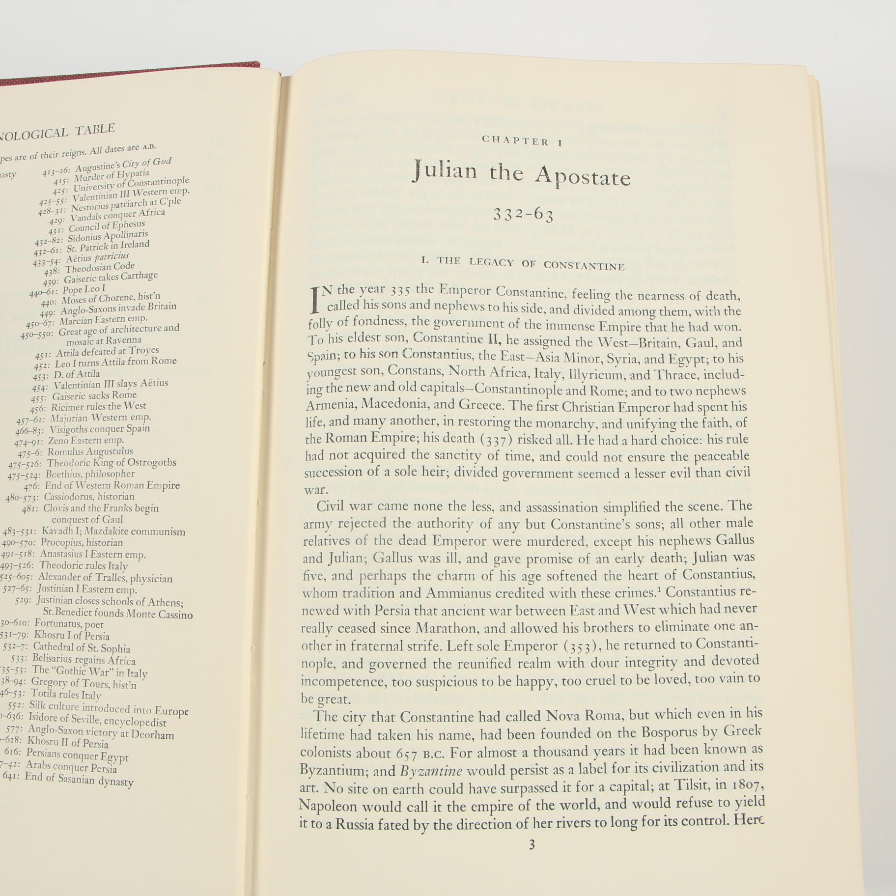 "The Story of Civilization" by Will Durant, Partial Set including First Editions